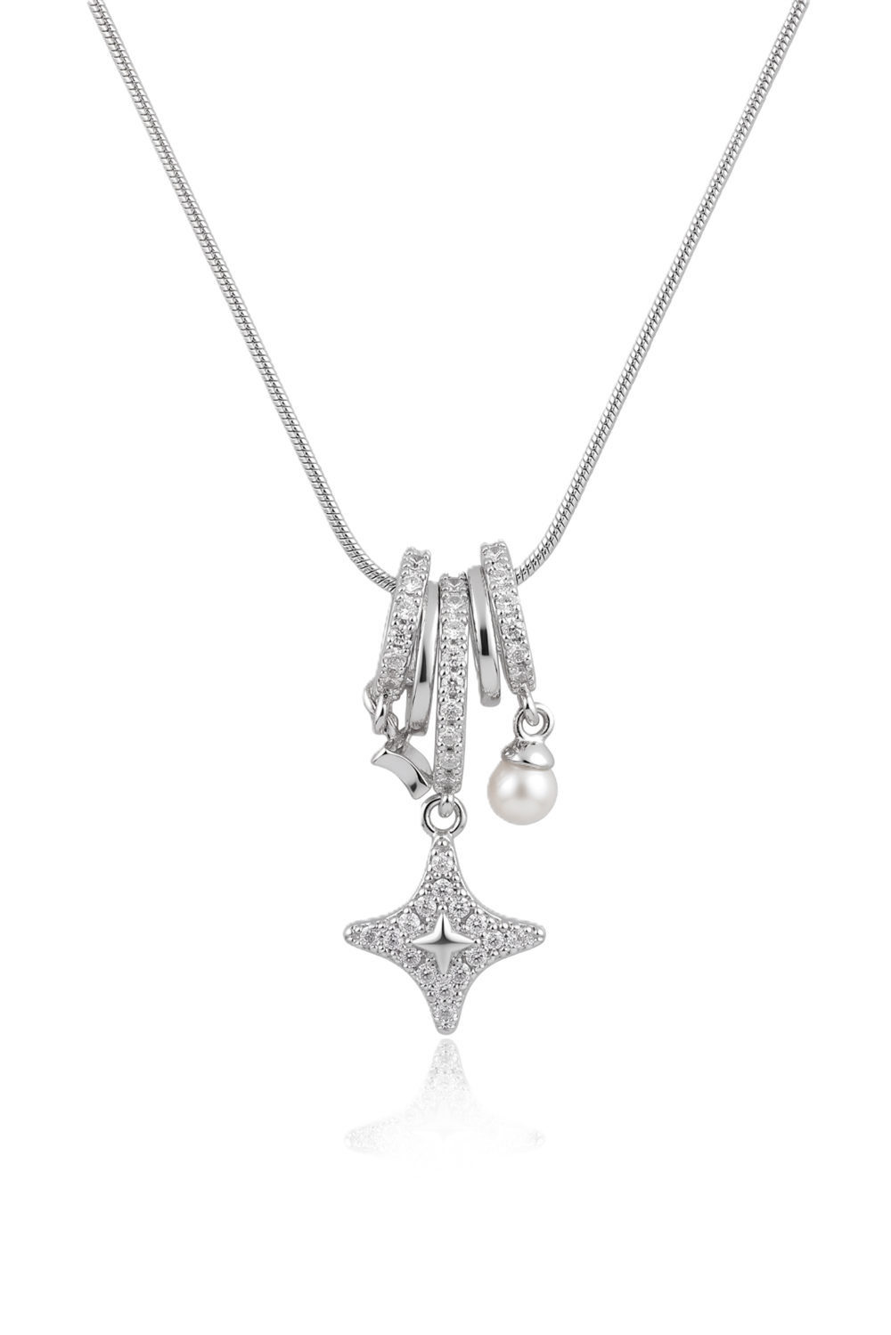 Çelik Kolye SILVER 45cm 