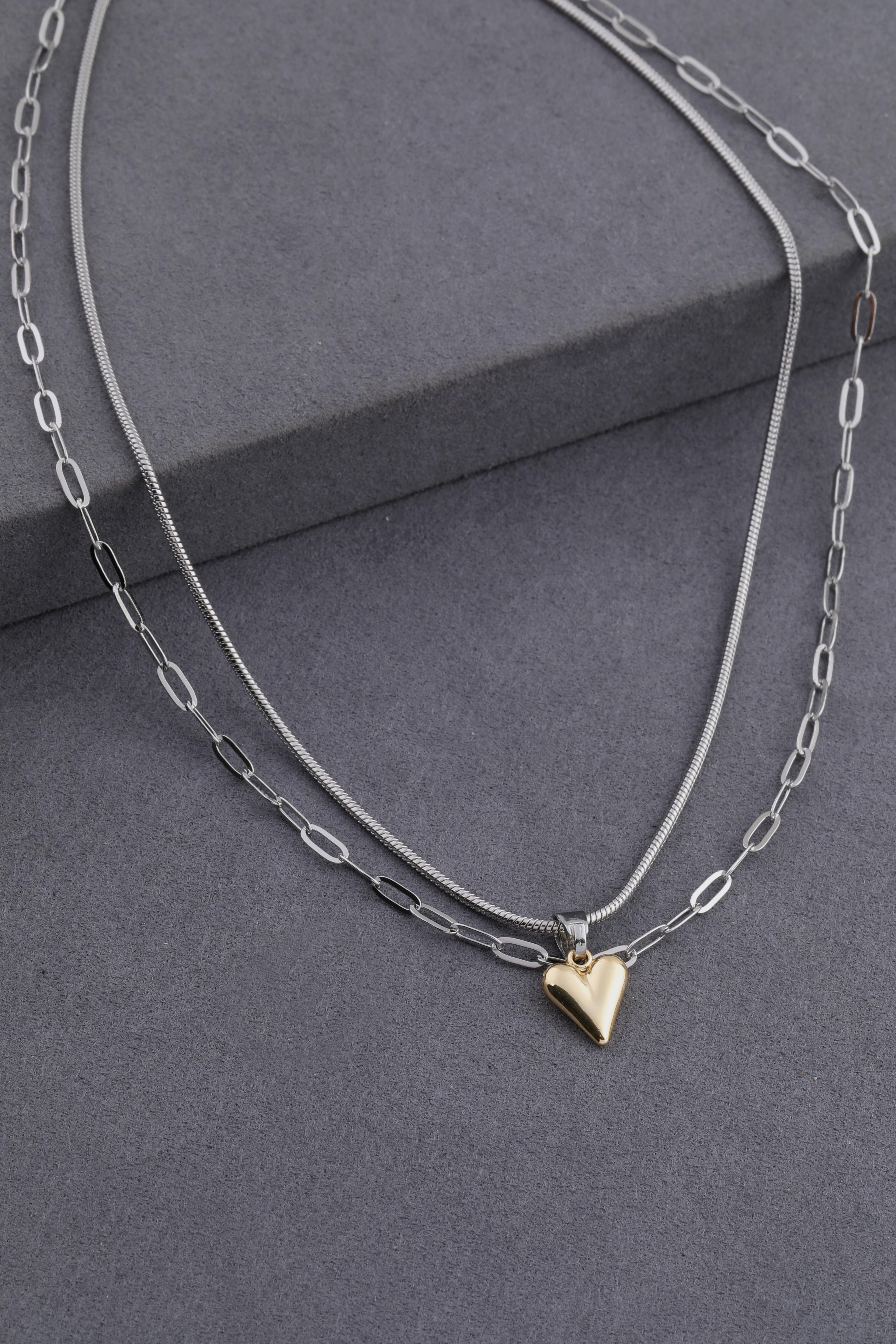 Çelik Kolye Silver 45cm