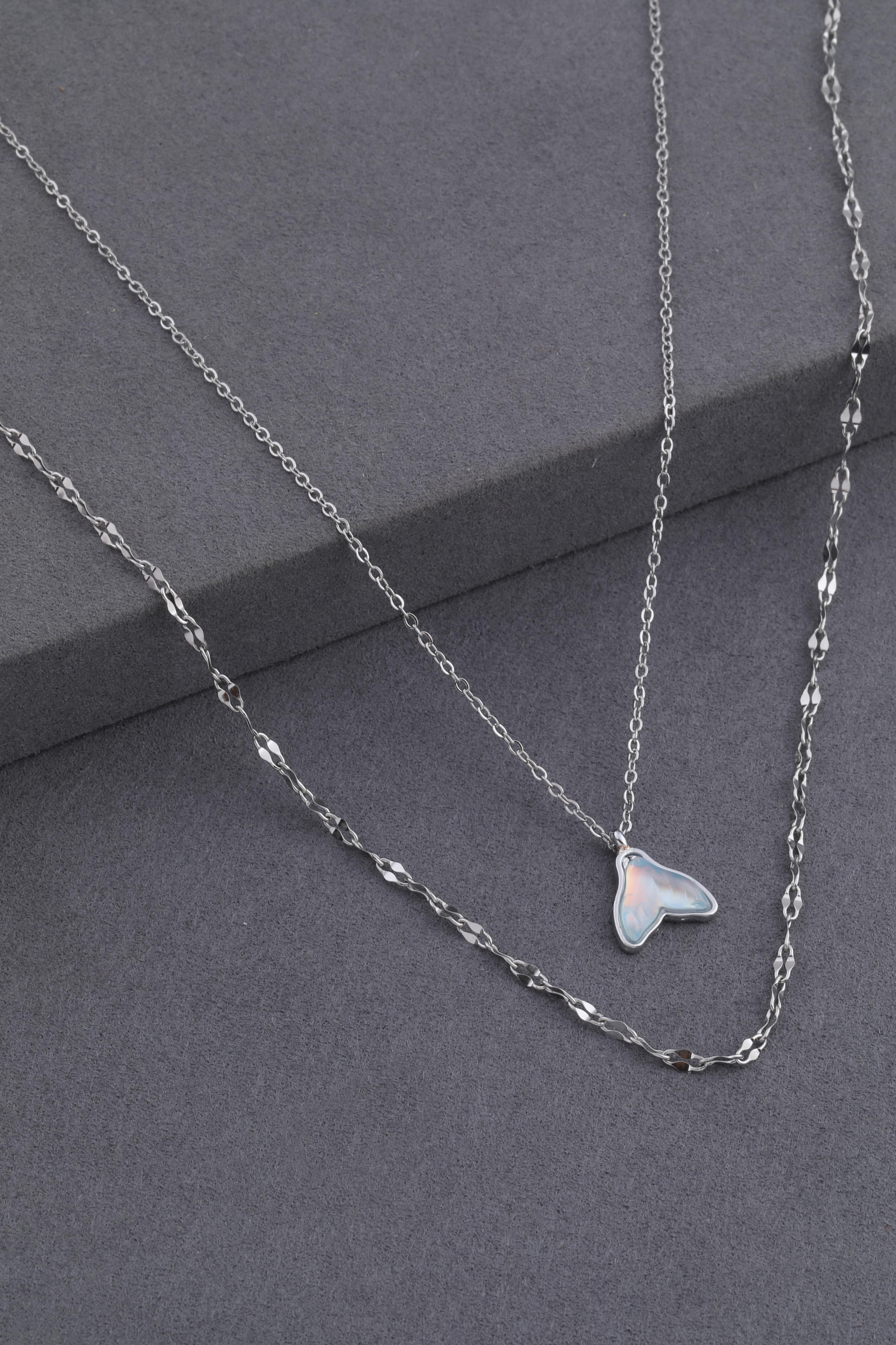 Çelik Kolye Silver 45cm
