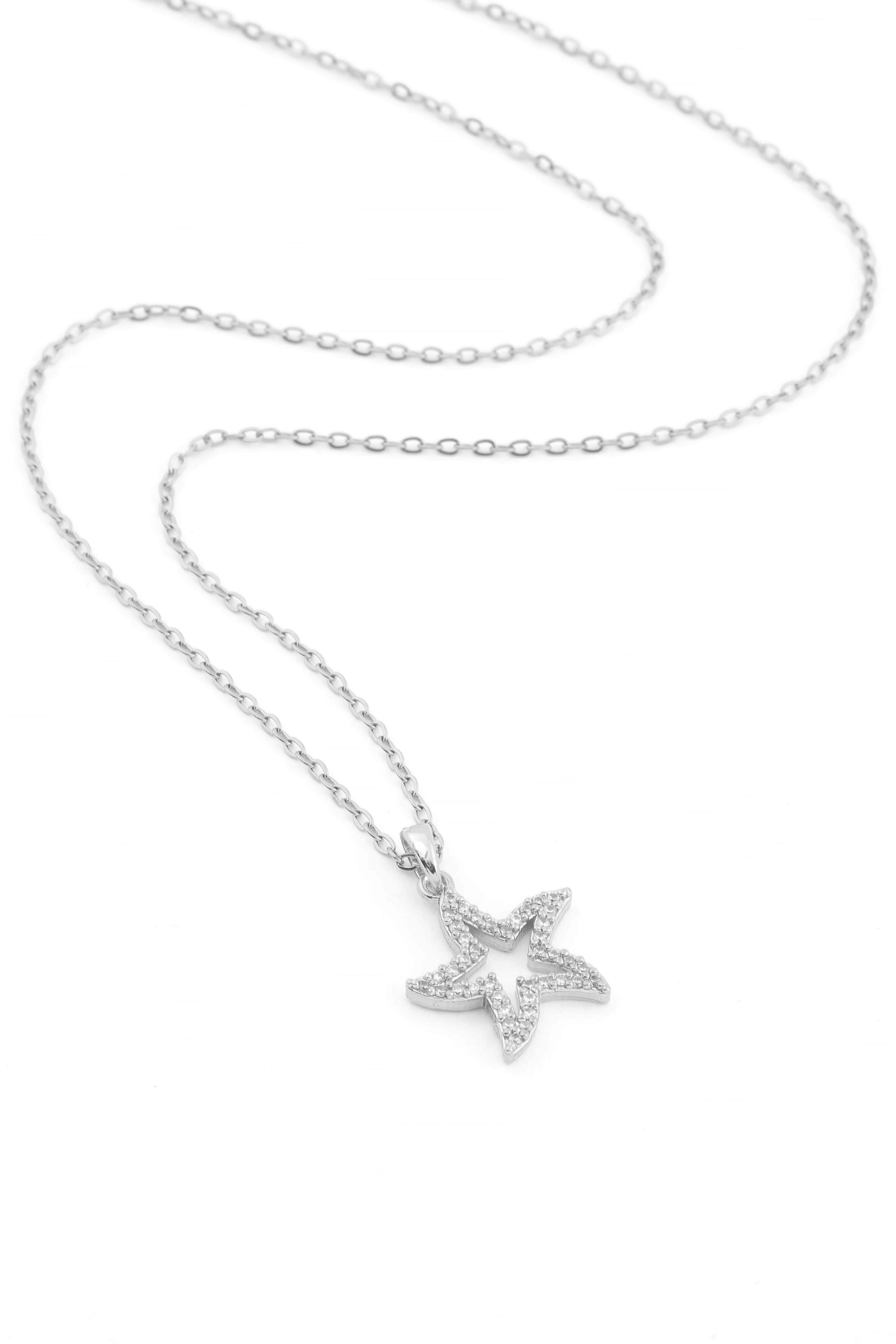 Çelik Kolye Silver 45cm