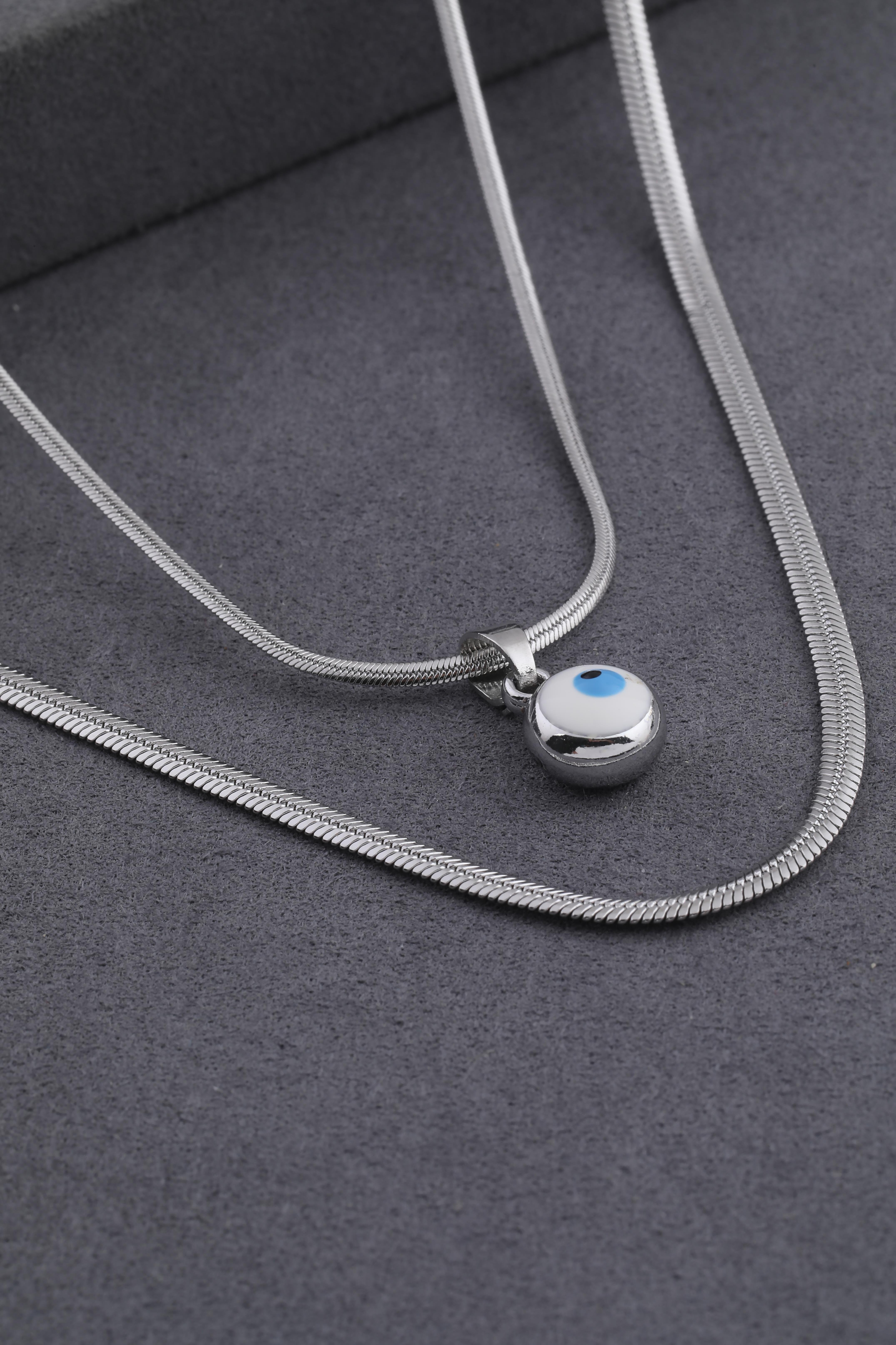 Çelik Kolye Silver 45cm