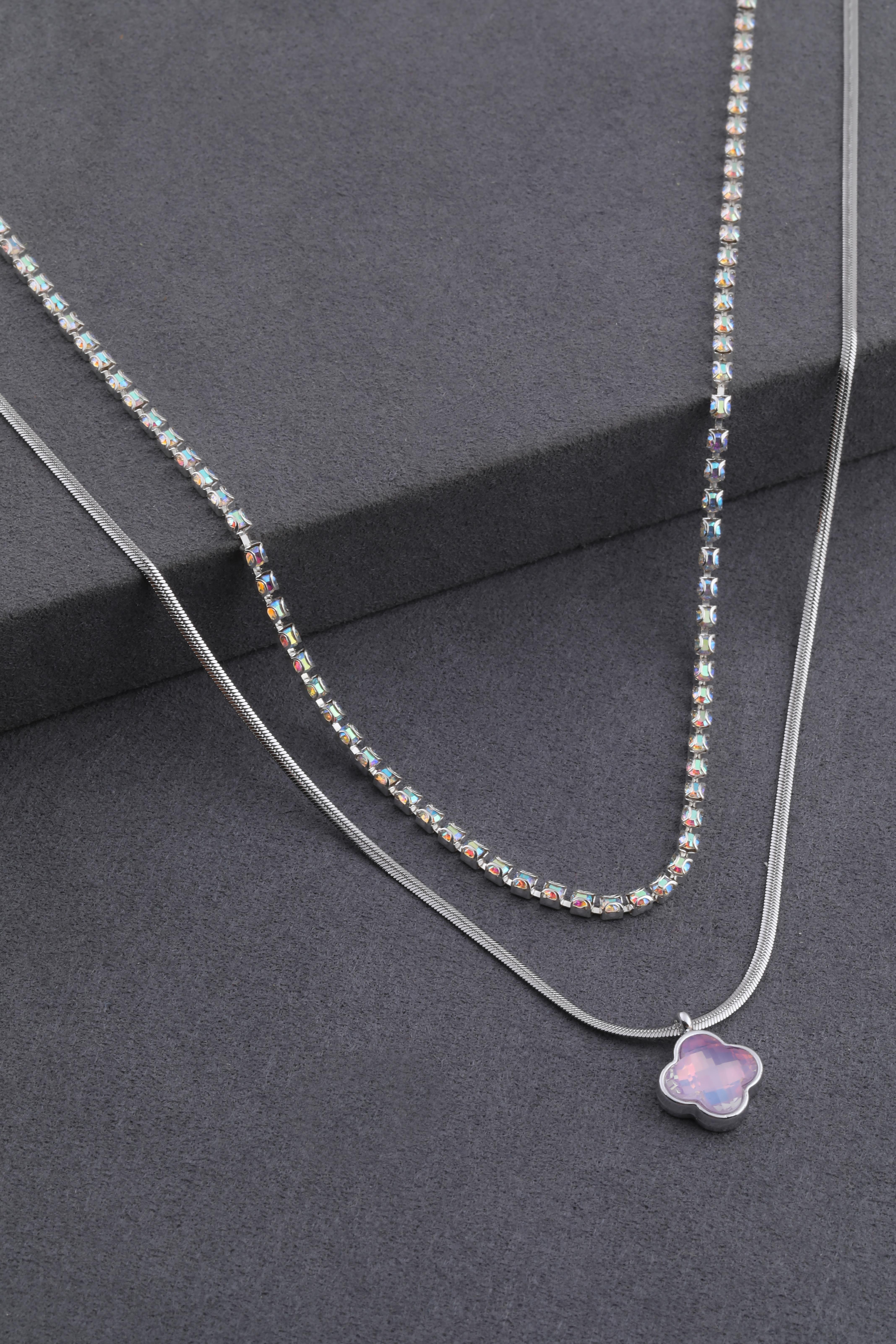 Çelik Kolye Silver 45cm