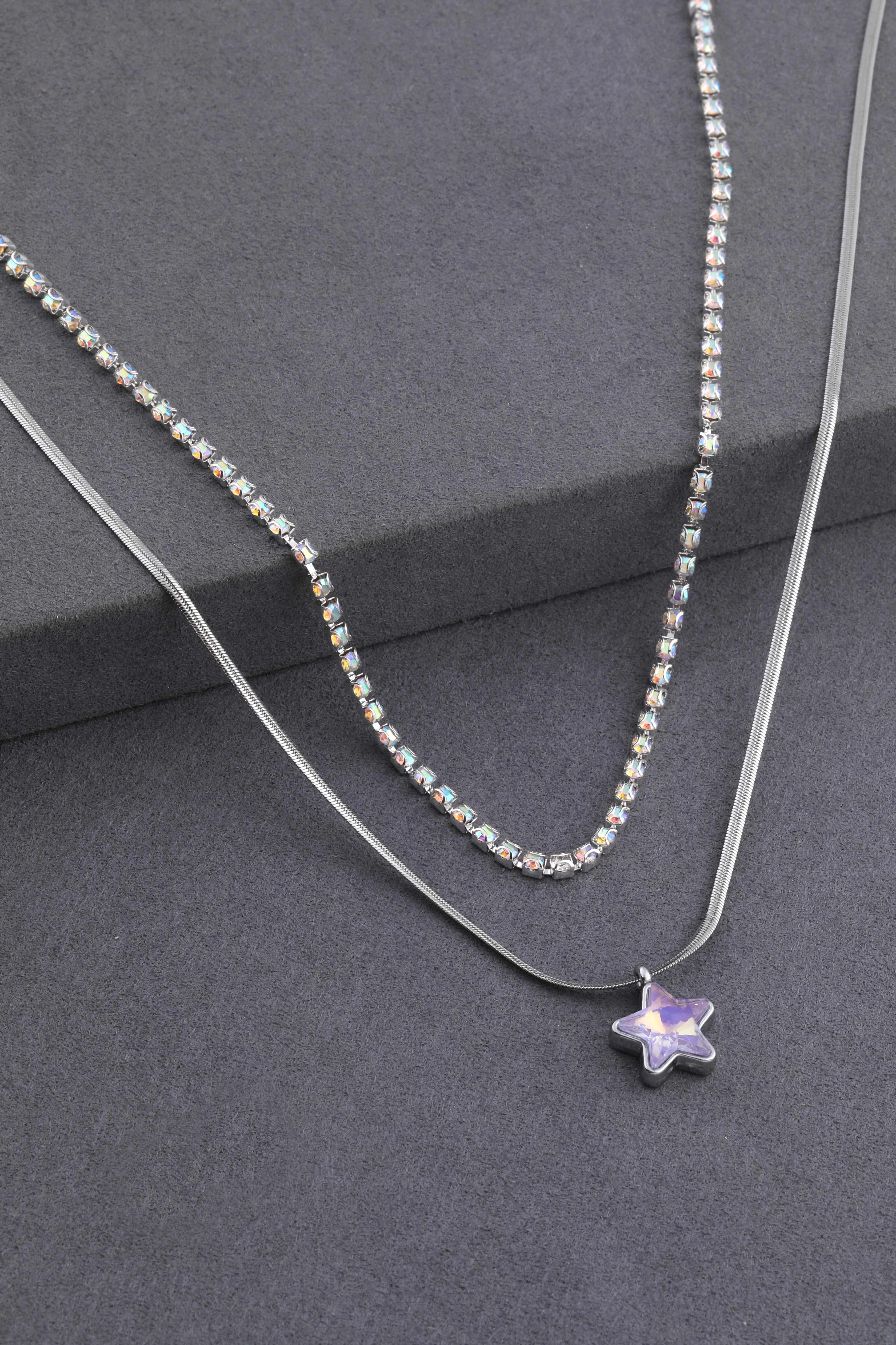 Çelik Kolye Silver 45cm