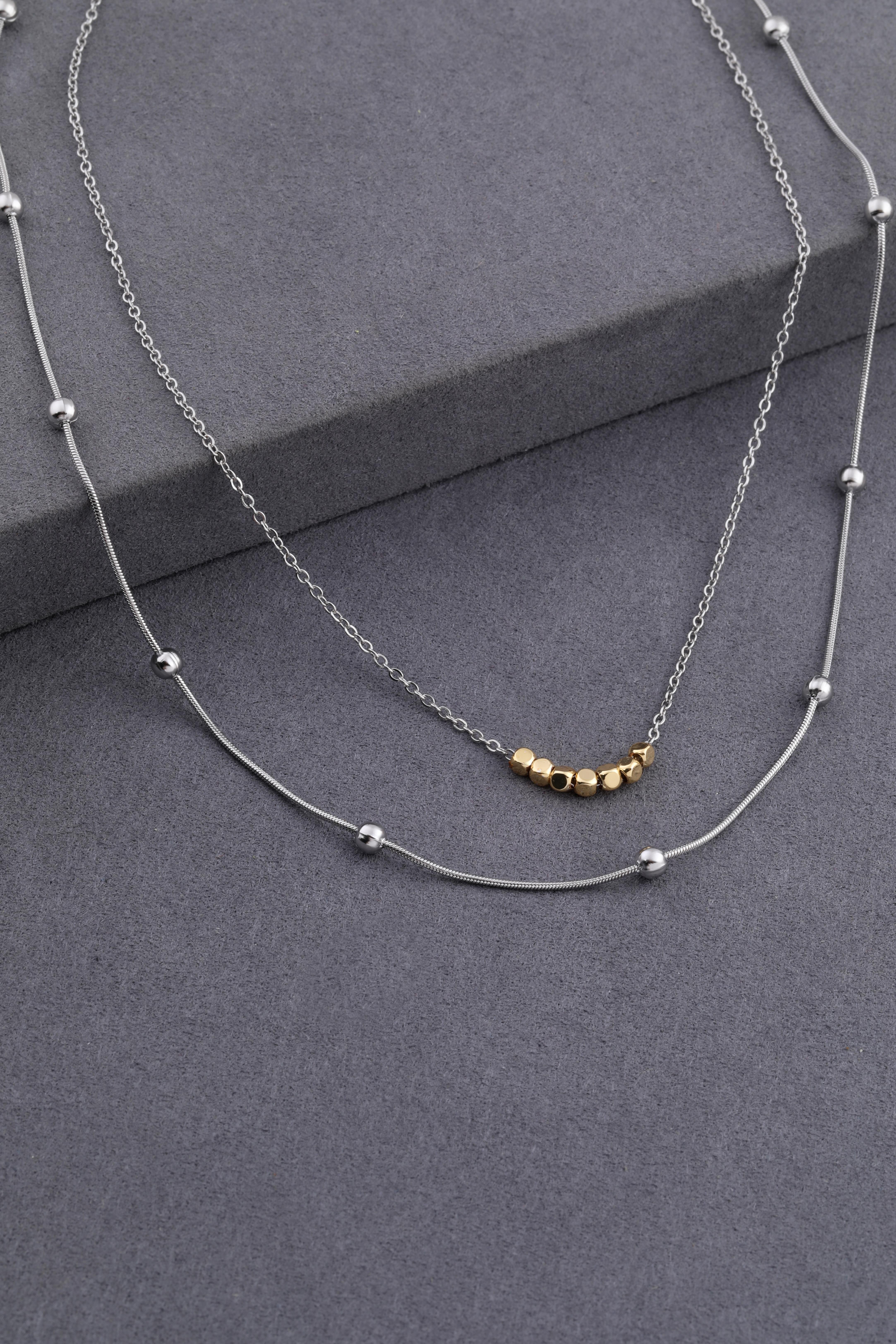 Çelik Kolye Silver 45cm