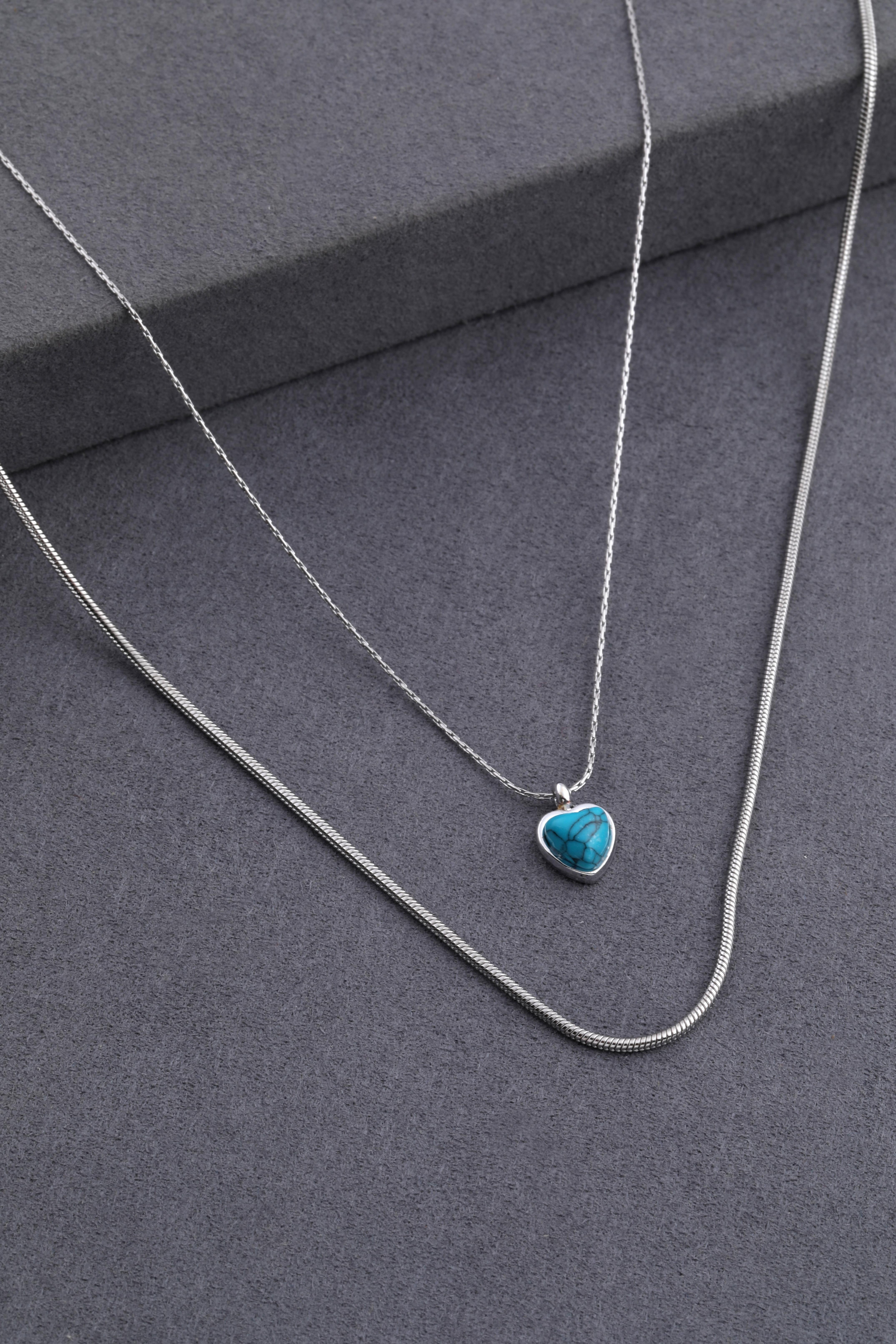 Çelik Kolye Silver 45cm