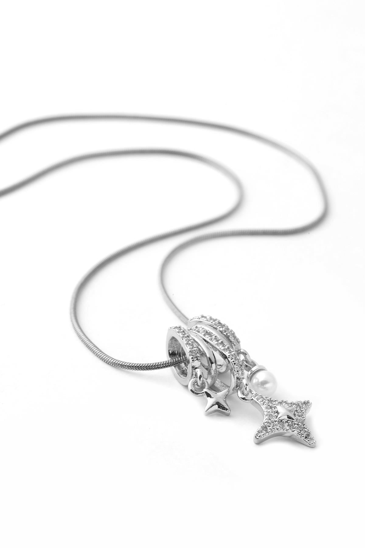 Çelik Kolye SILVER 45cm