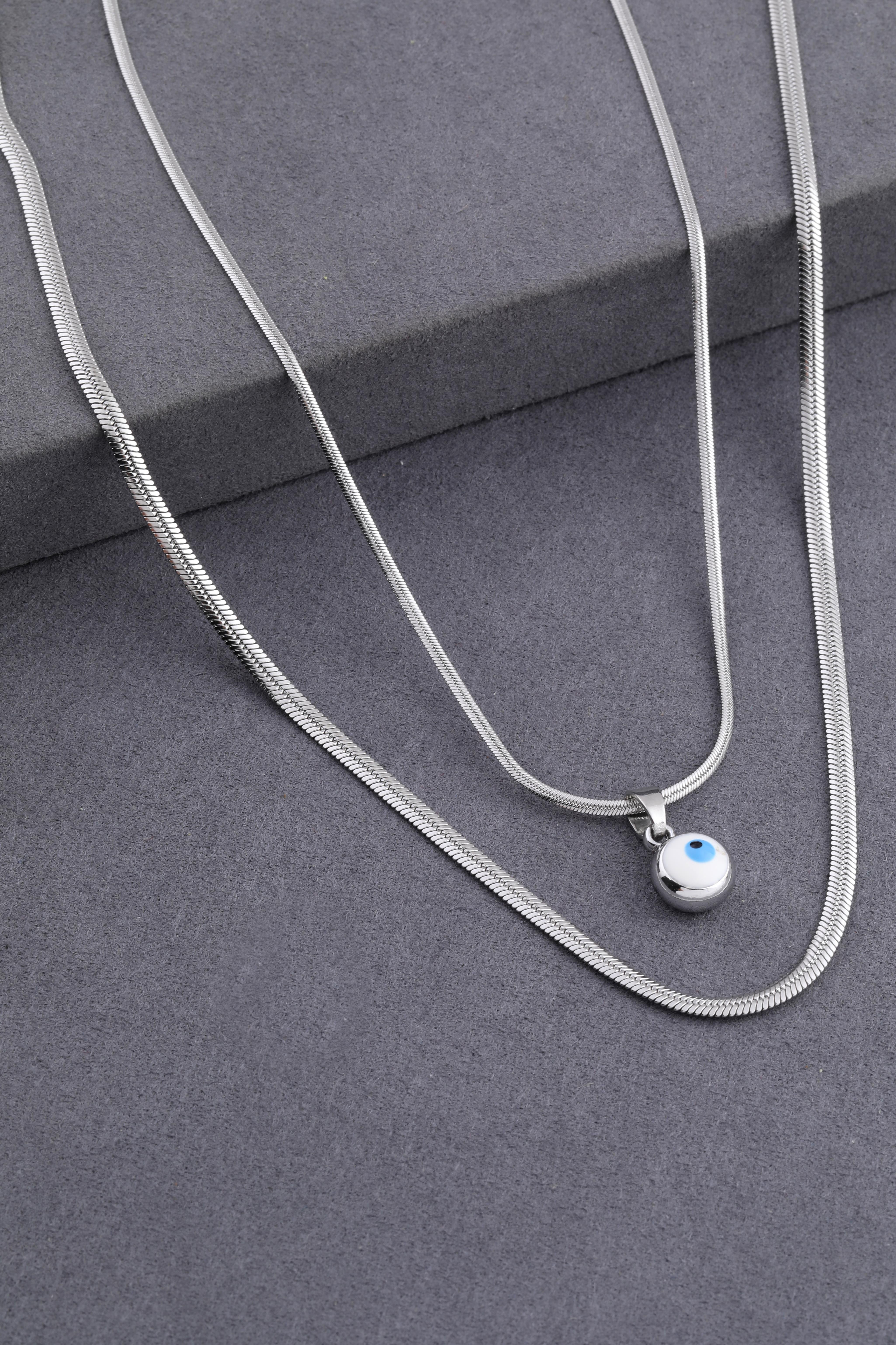 Çelik Kolye Silver 45cm