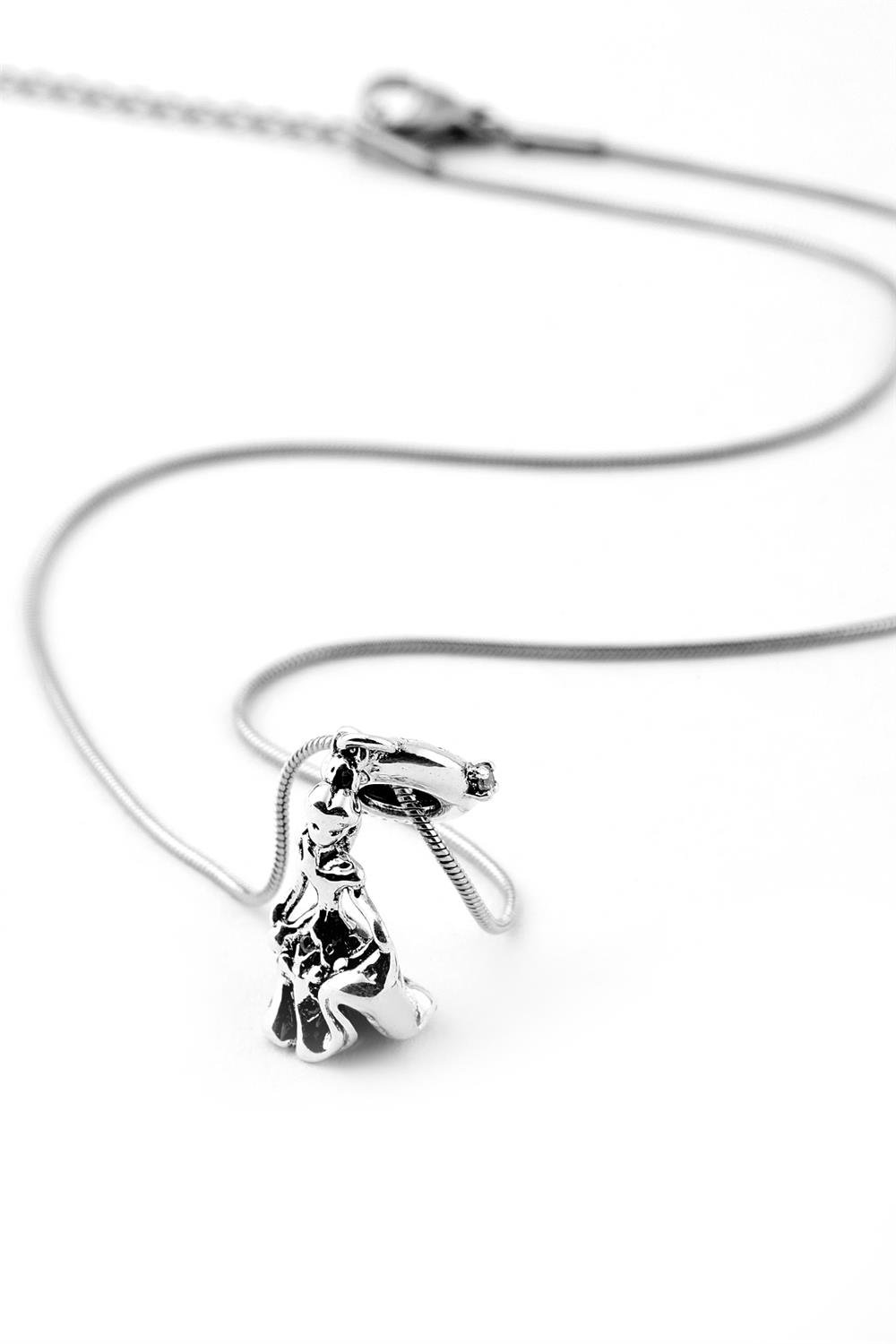 Çelik Kolye Silver