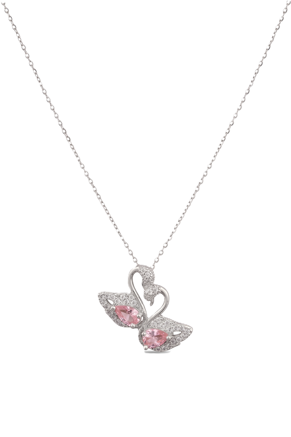 Çelik Kuğu Kolye SILVER 45cm