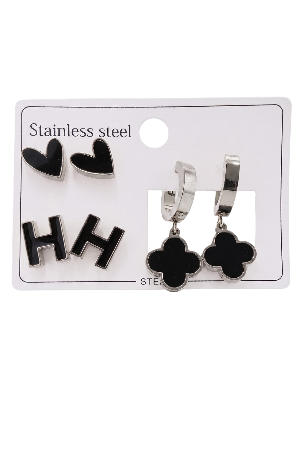 Çelik Set Küpe SILVER