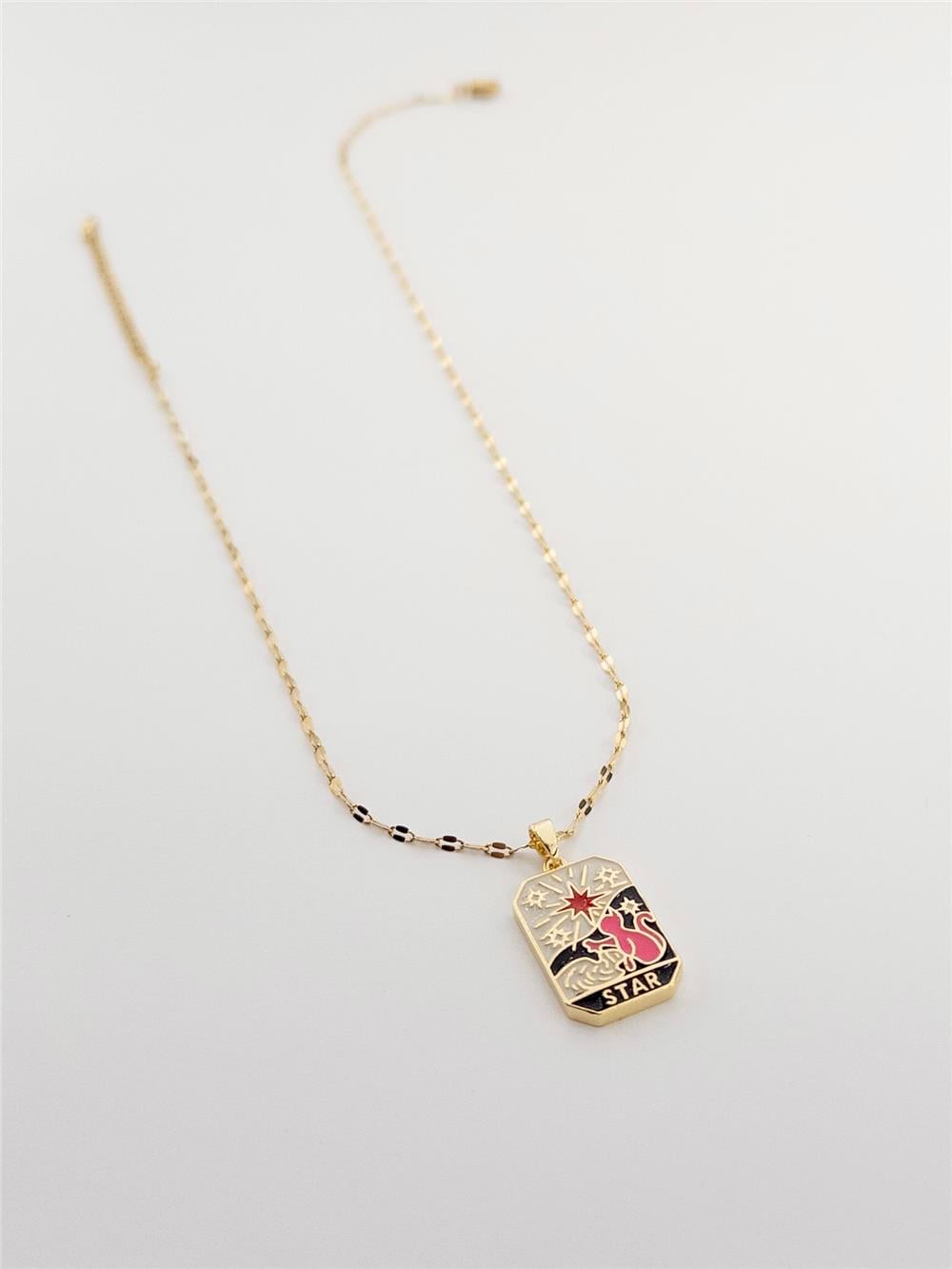 Çelik Tarot Kolye 45cm