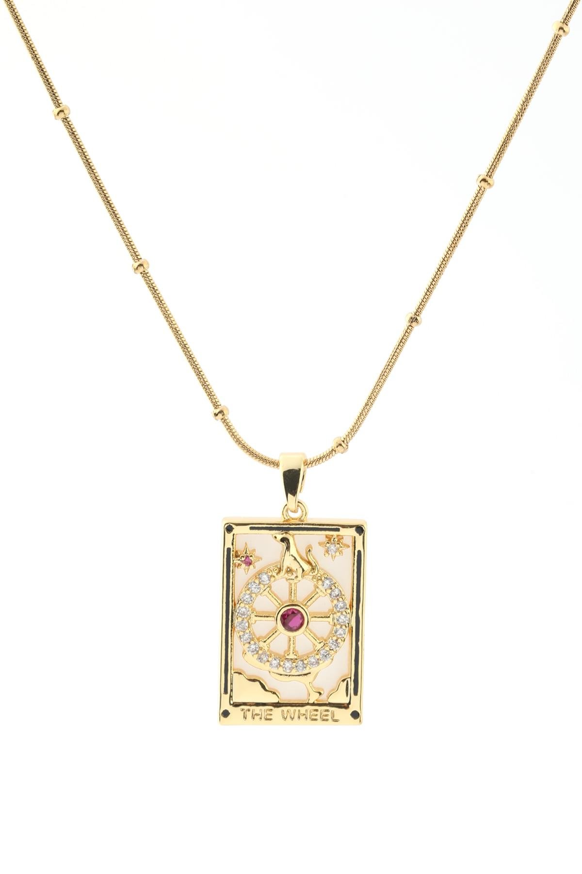 Çelik Tarot Kolye 45cm