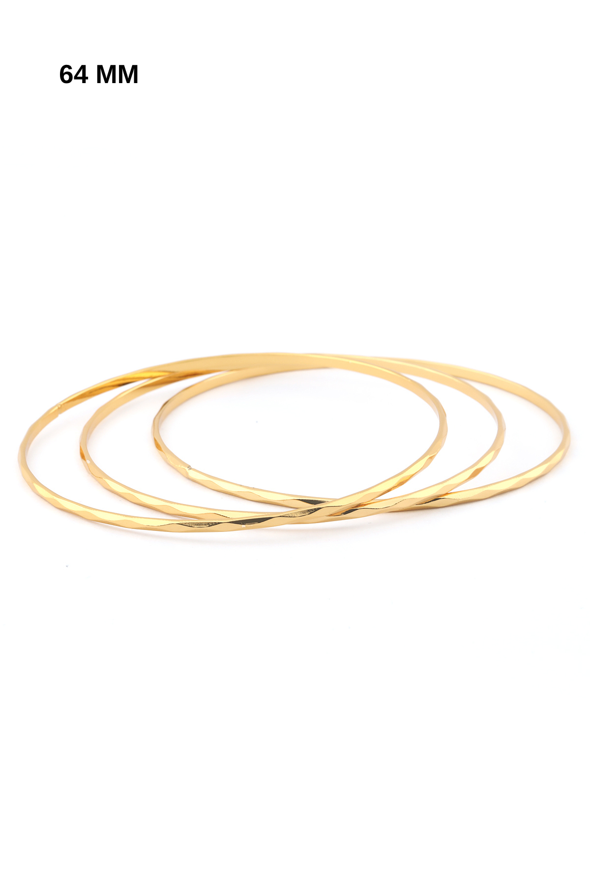 Çelik Üçlü Ajda Bileklik GOLD
