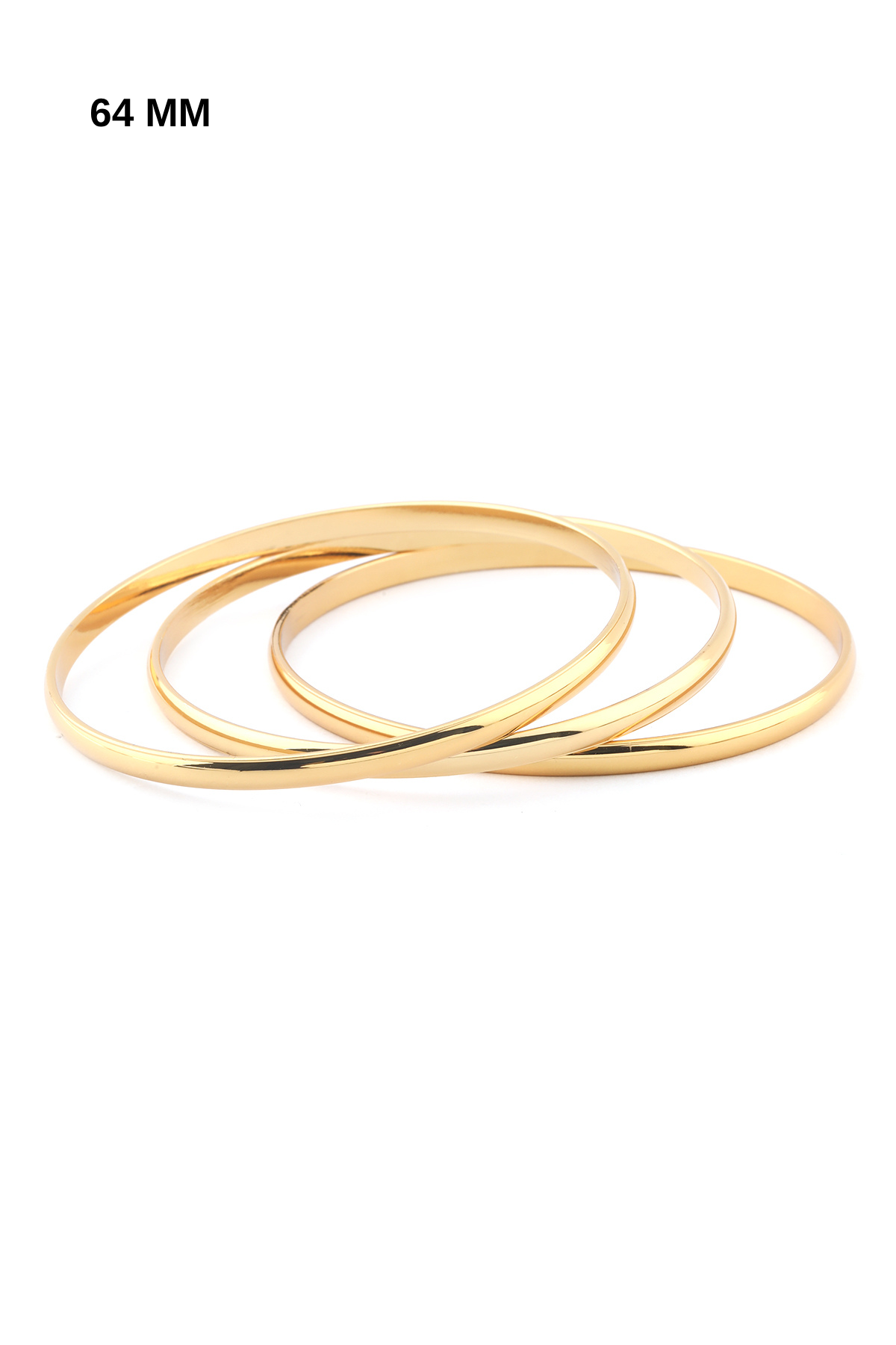 Çelik Üçlü Ajda Bileklik GOLD