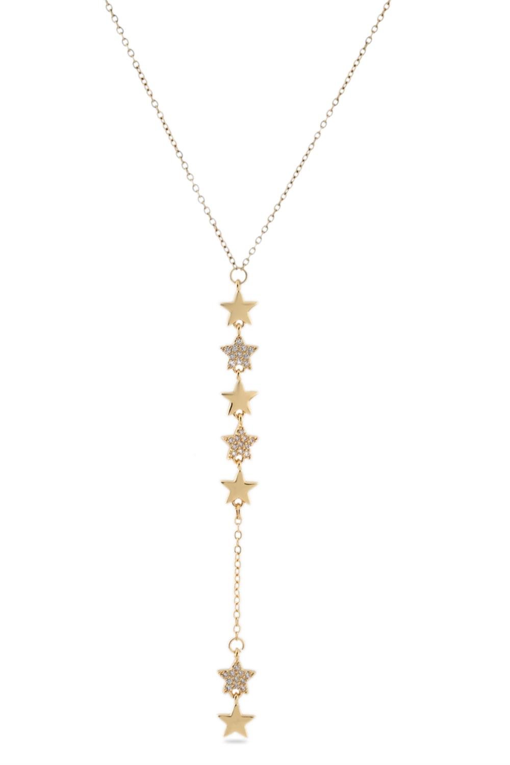 Çelik Y Kolye GOLD 45cm
