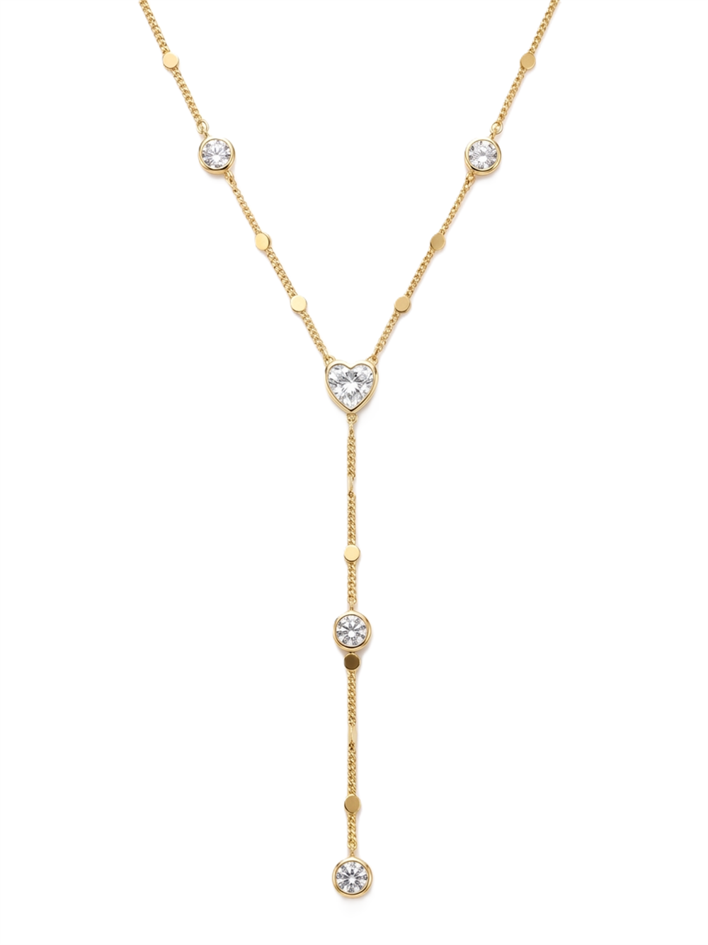 Çelik Y Kolye GOLD 45cm