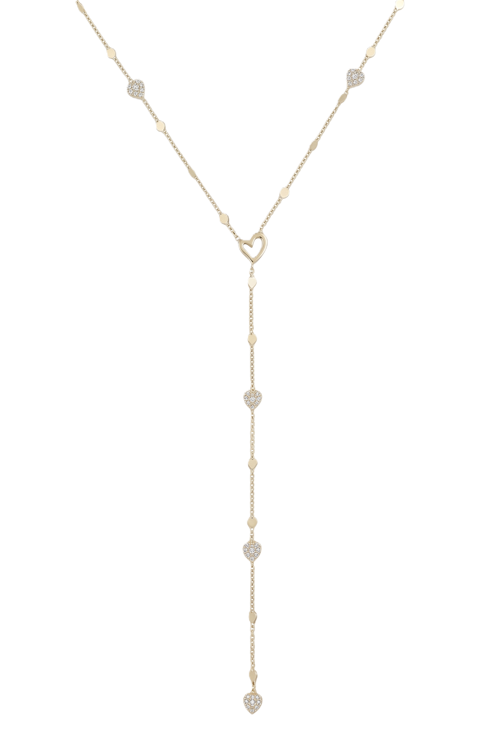 Çelik Y Kolye GOLD 45cm