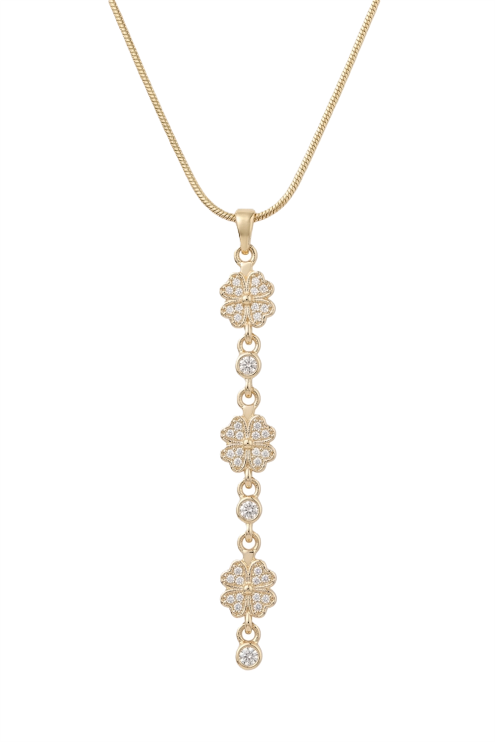 Çelik Y Kolye GOLD 45cm