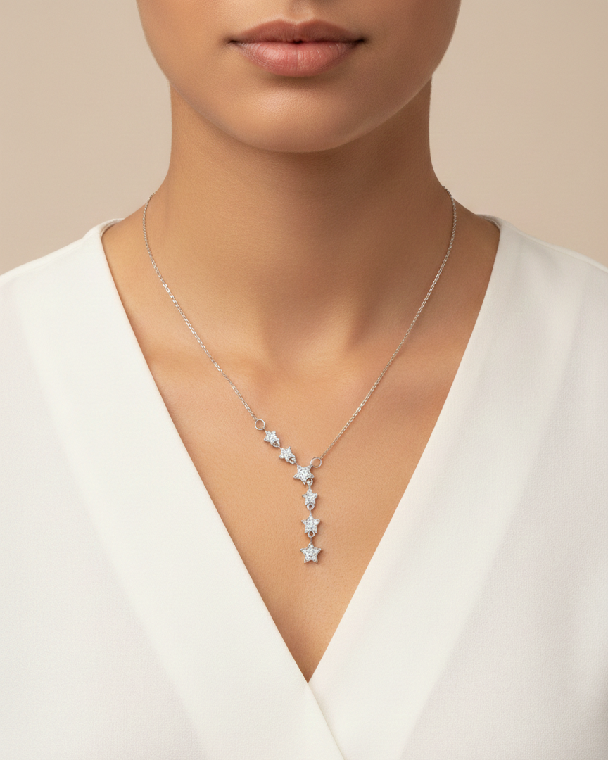 Çelik Y Kolye SILVER 45 cm 