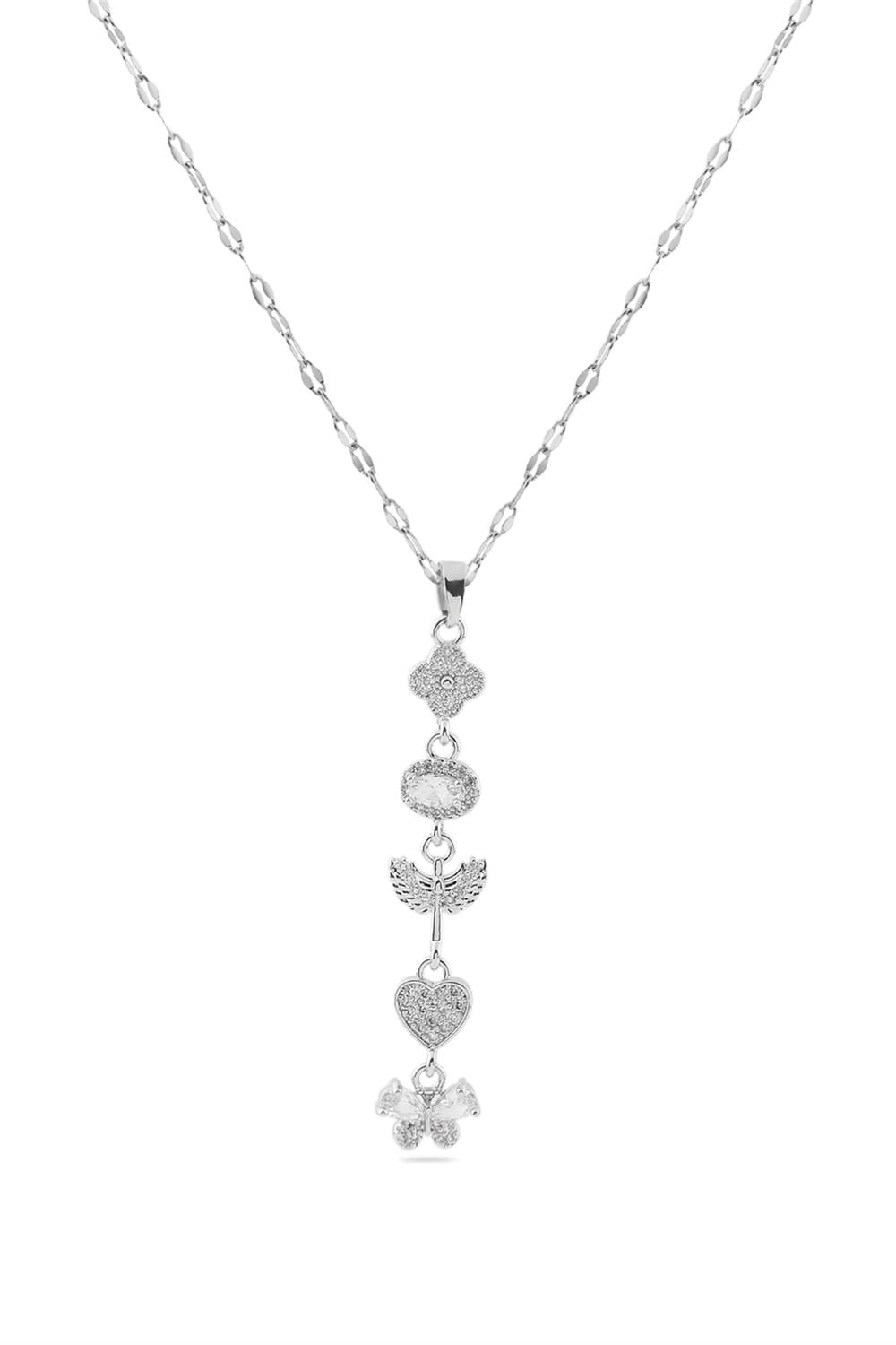 Çelik Y Kolye Silver