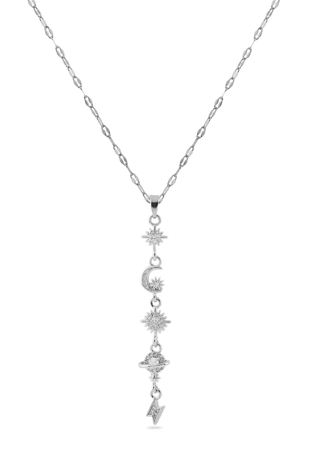 Çelik Y Kolye Silver