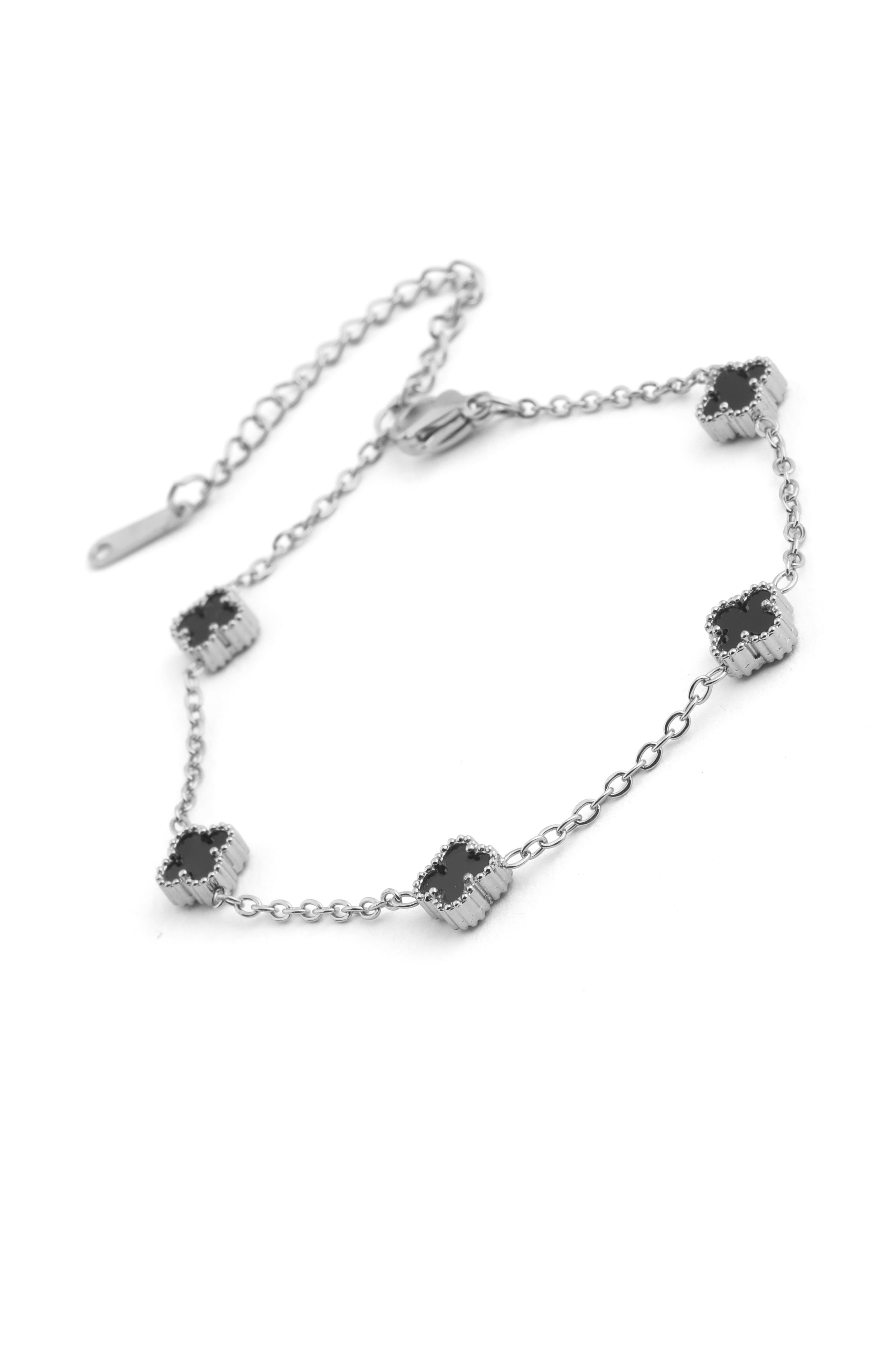 Çelik Yonca Bileklik Silver