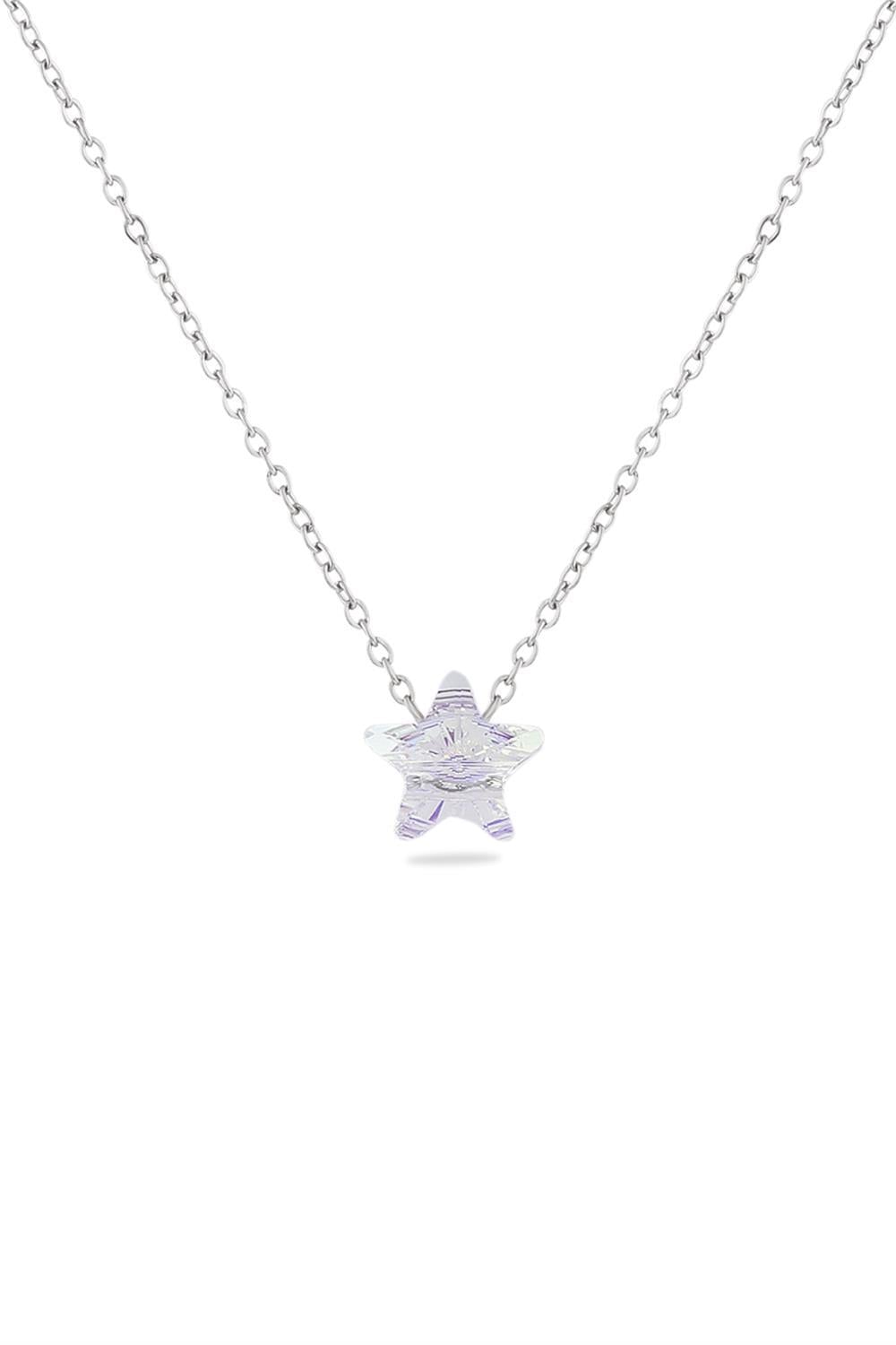 Çelik Zirkon Kolye Silver 45 cm