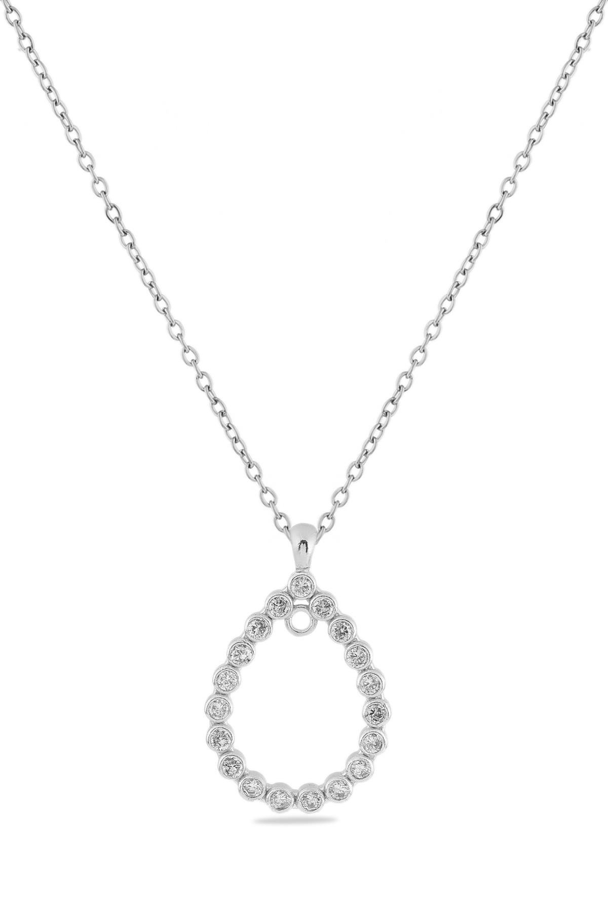 Damla Silver Zirkon Kolye