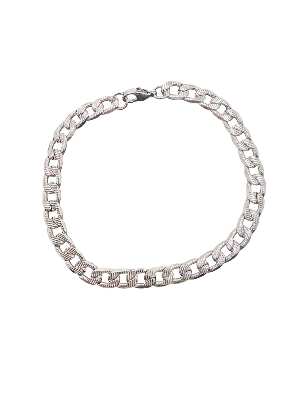 Erkek Çelik Bileklik SILVER 19cm