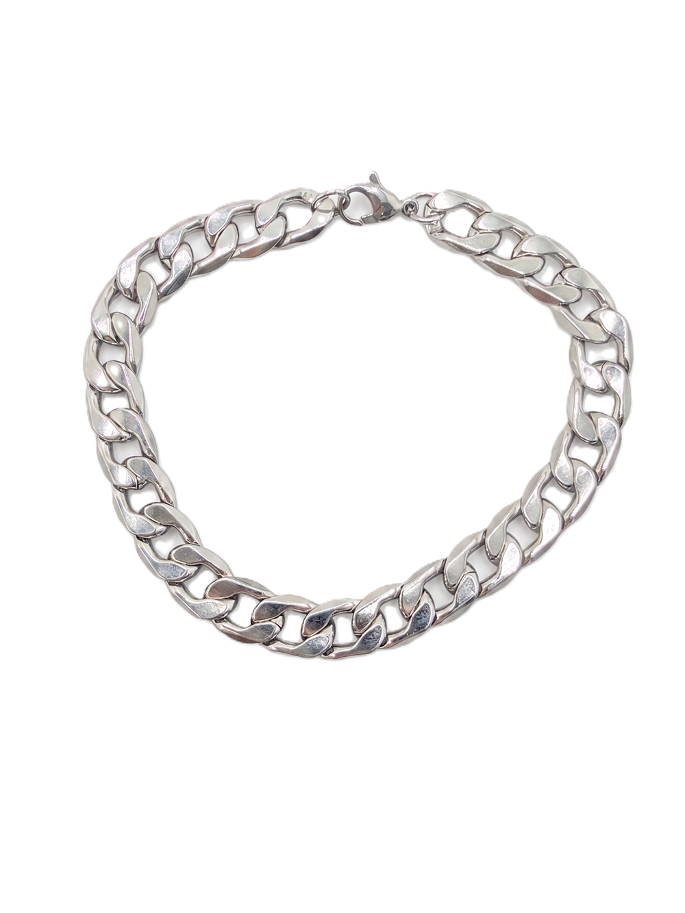 Erkek Çelik Bileklik SILVER 19cm
