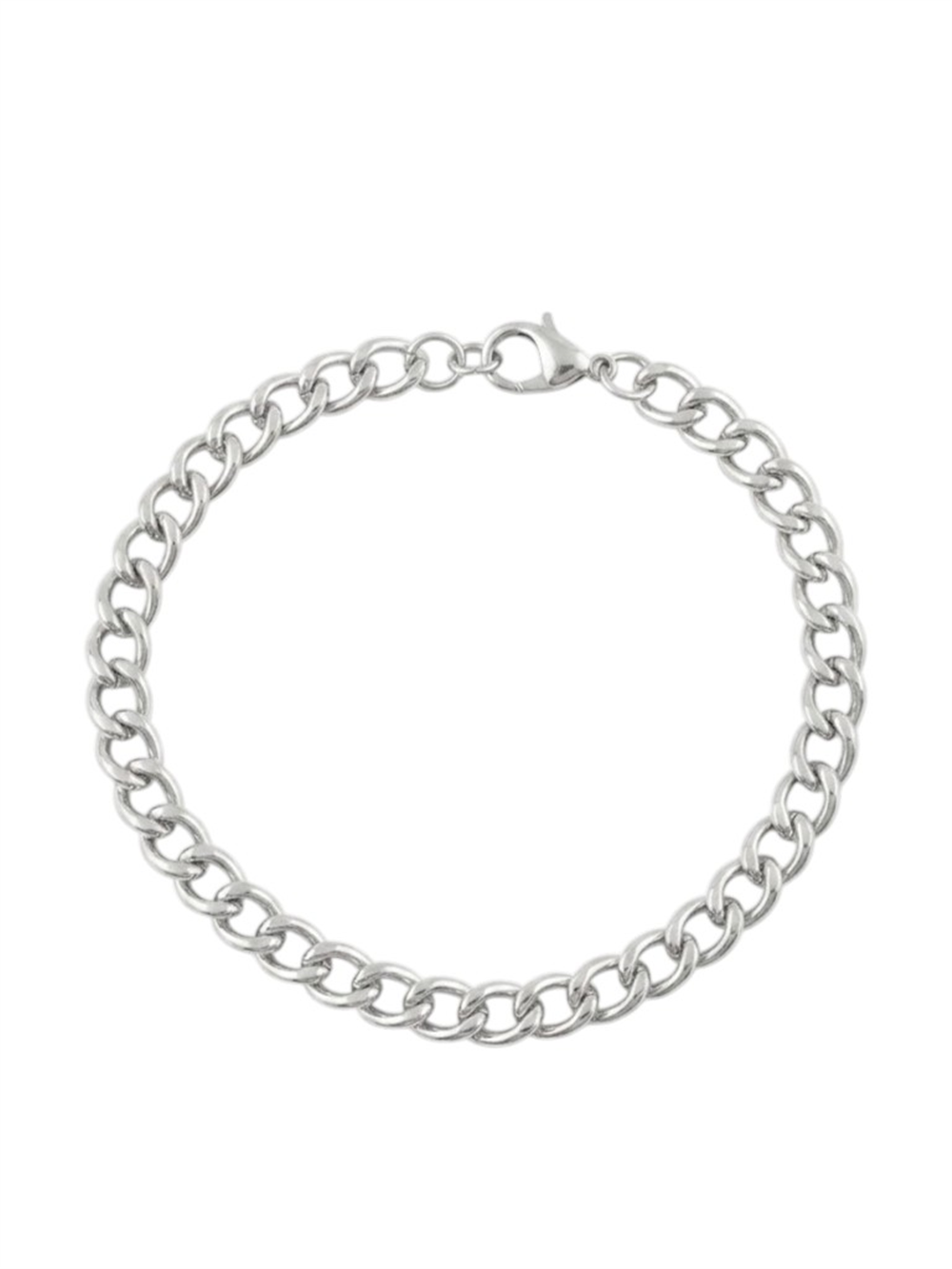 Erkek Çelik Bileklik SILVER 19cm