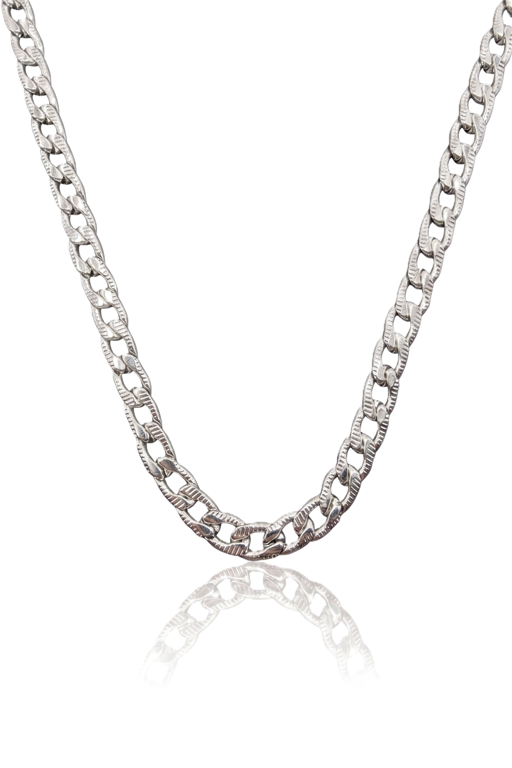 Erkek Çelik Kolye SILVER 60cm