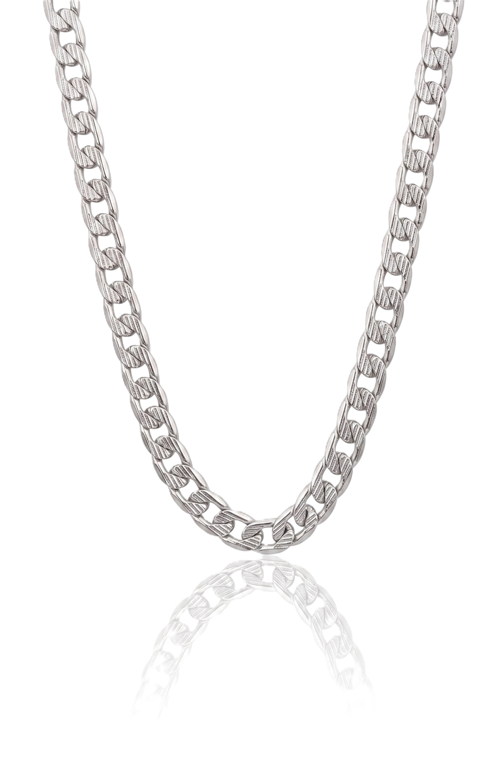 Erkek Çelik Kolye SILVER 60cm