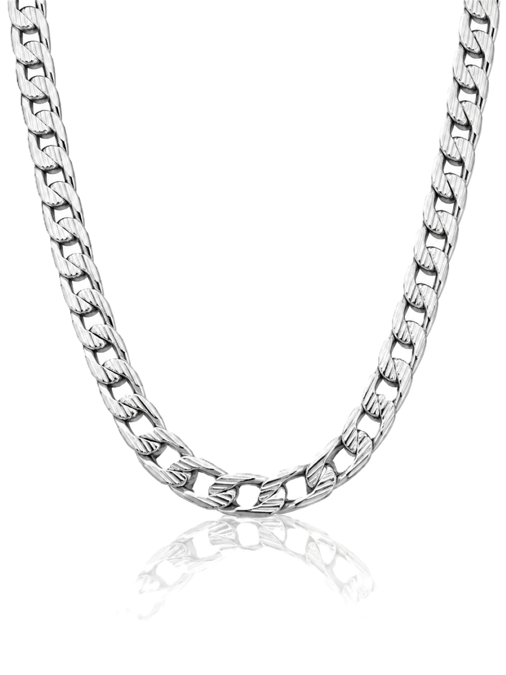 Erkek Çelik Kolye SILVER 60cm