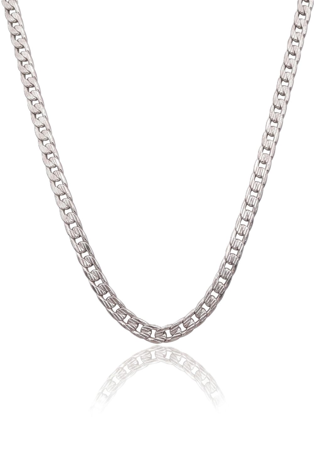 Erkek Çelik Kolye SILVER 60cm