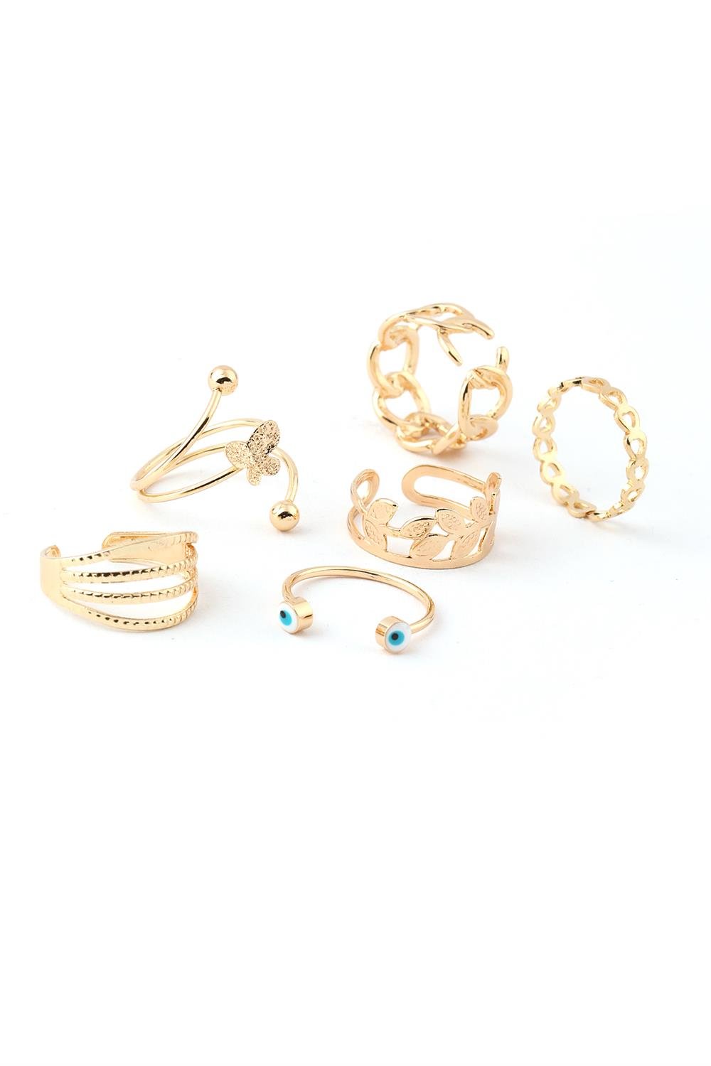 İthal Set Yüzük Gold