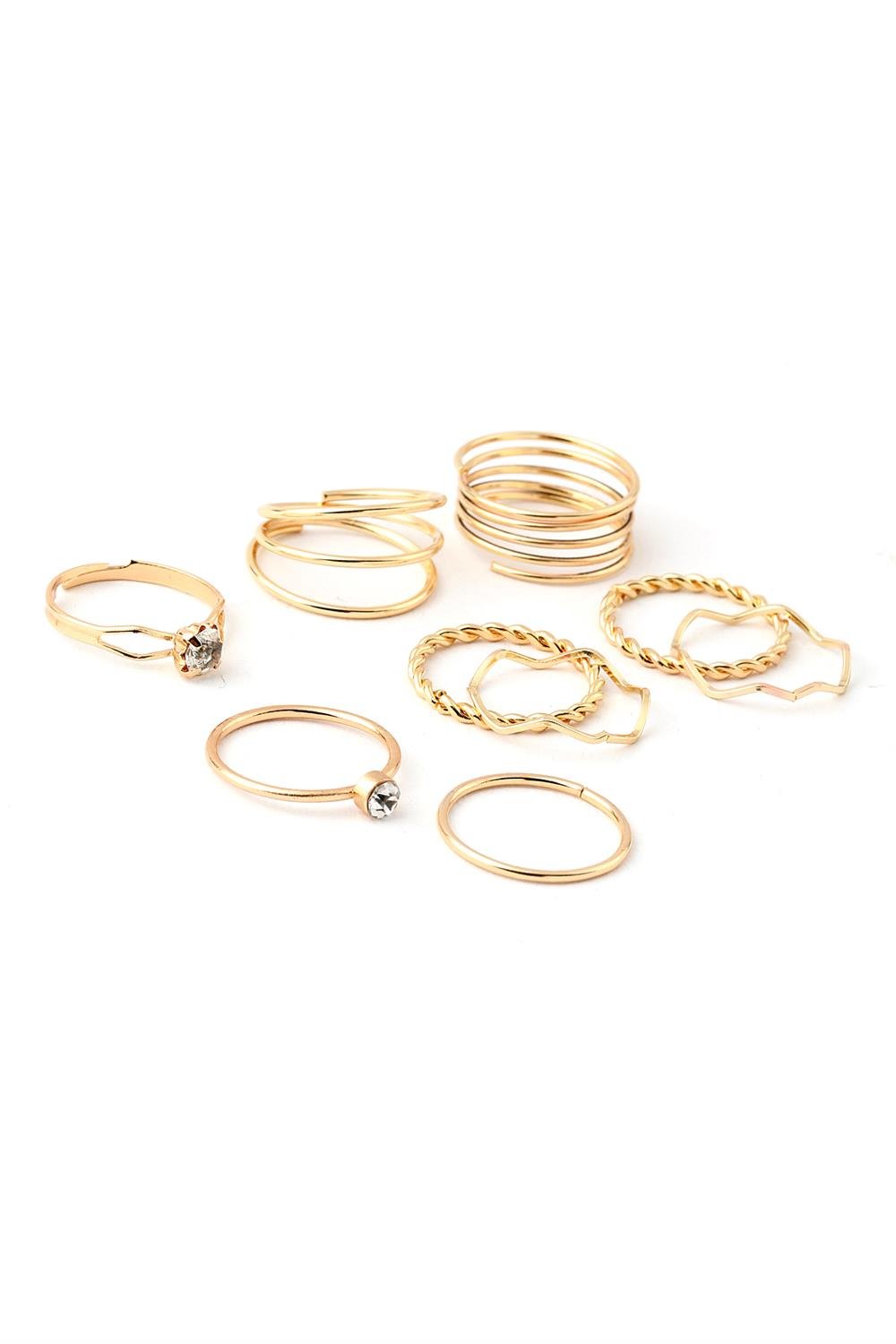 İthal Set Yüzük Gold