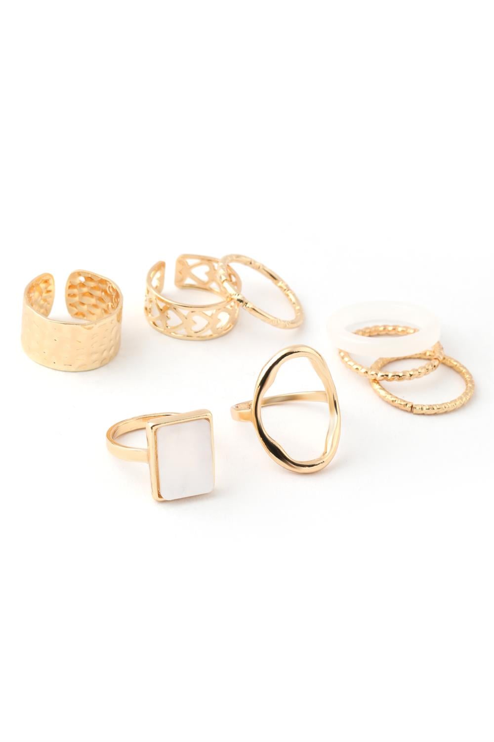 İthal Set Yüzük Gold