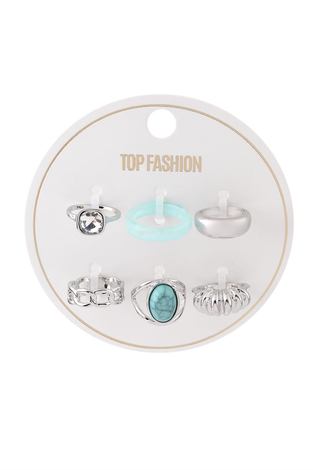 İthal Set Yüzük Silver