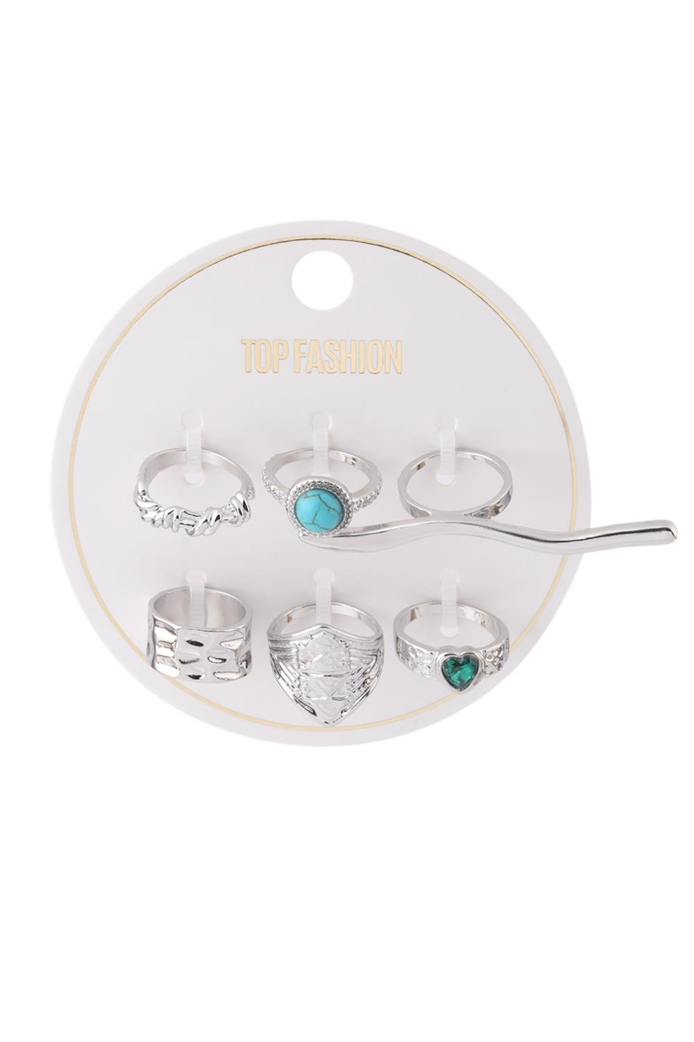 İthal Set Yüzük Silver