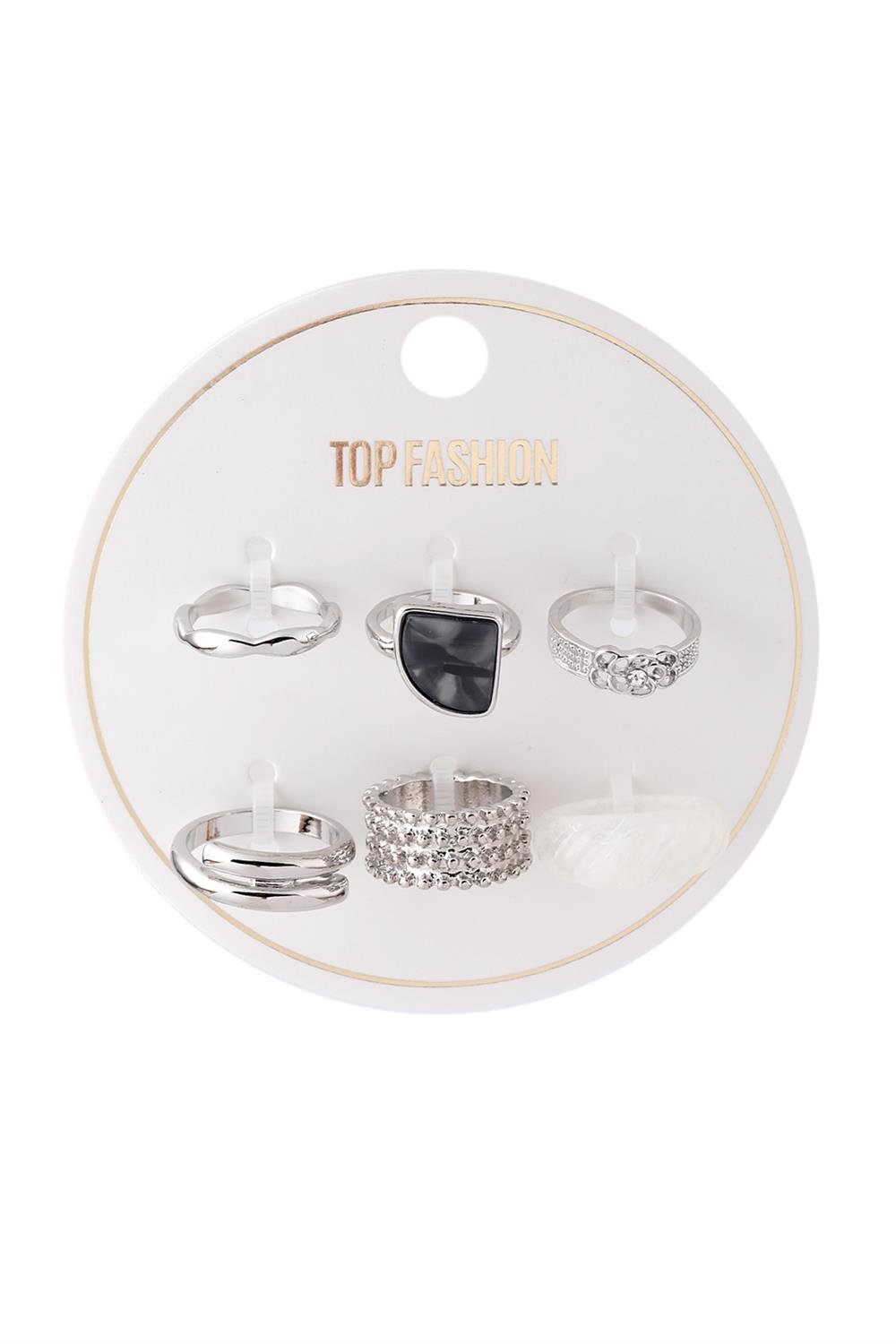İthal Set Yüzük Silver