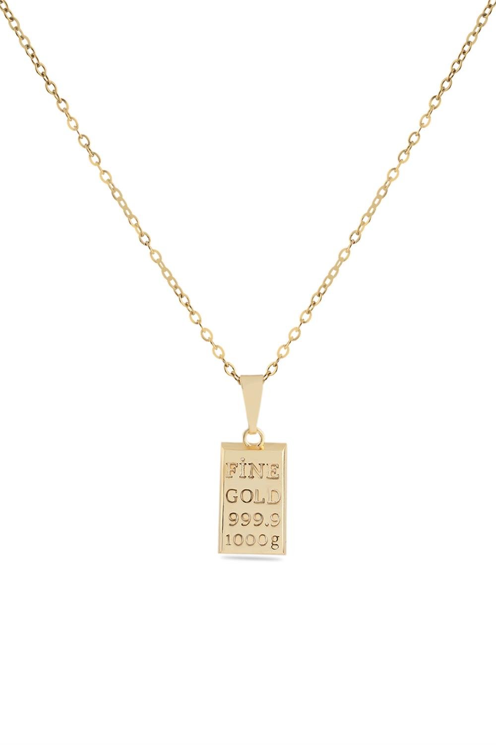 Külçe Kolye Gold