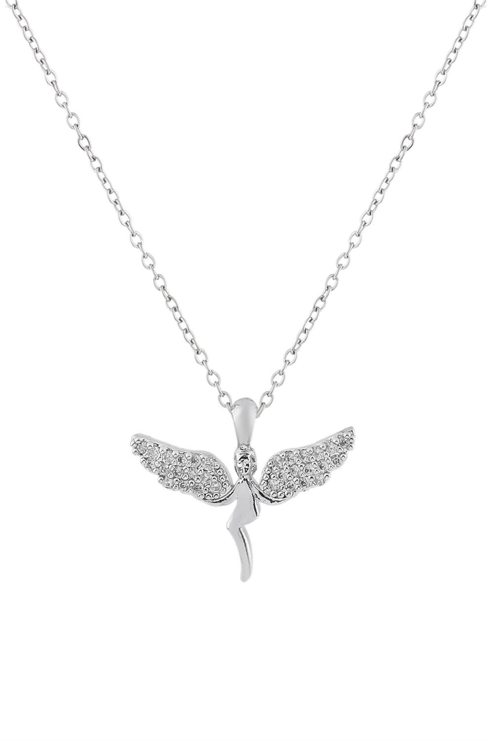 Melek Silver Zirkon Kolye