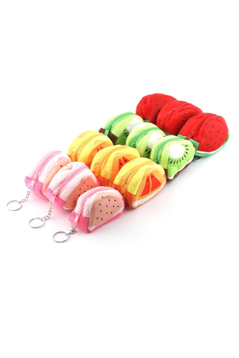 Mini Fermuarlı Bozuk Para Cüzdanı 12 Adet
