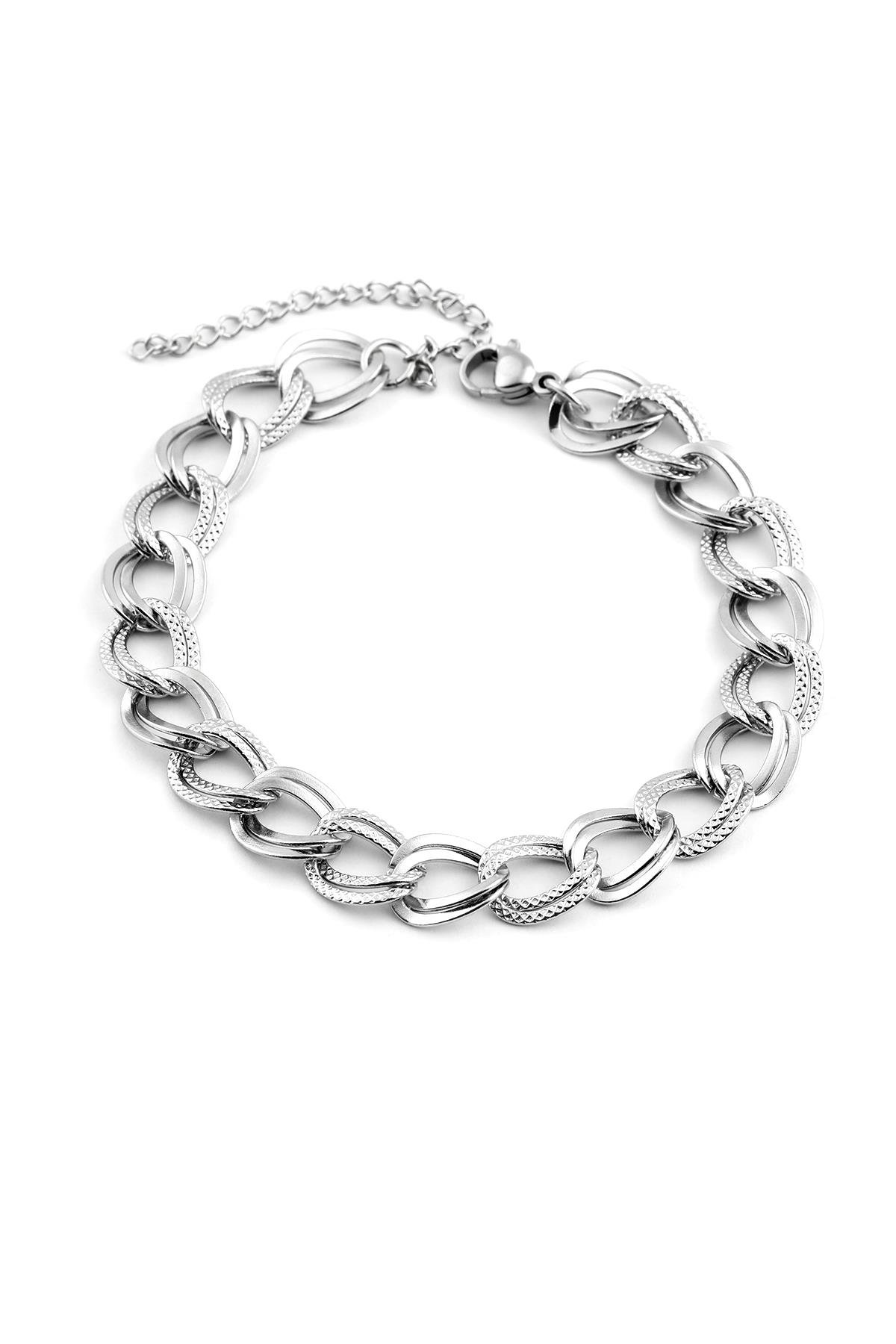 Samanyolu Çelik Bileklik Silver