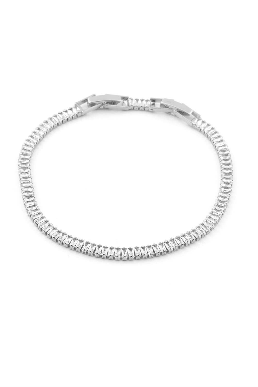 Su Yolu İnce Çelik Bileklik SILVER