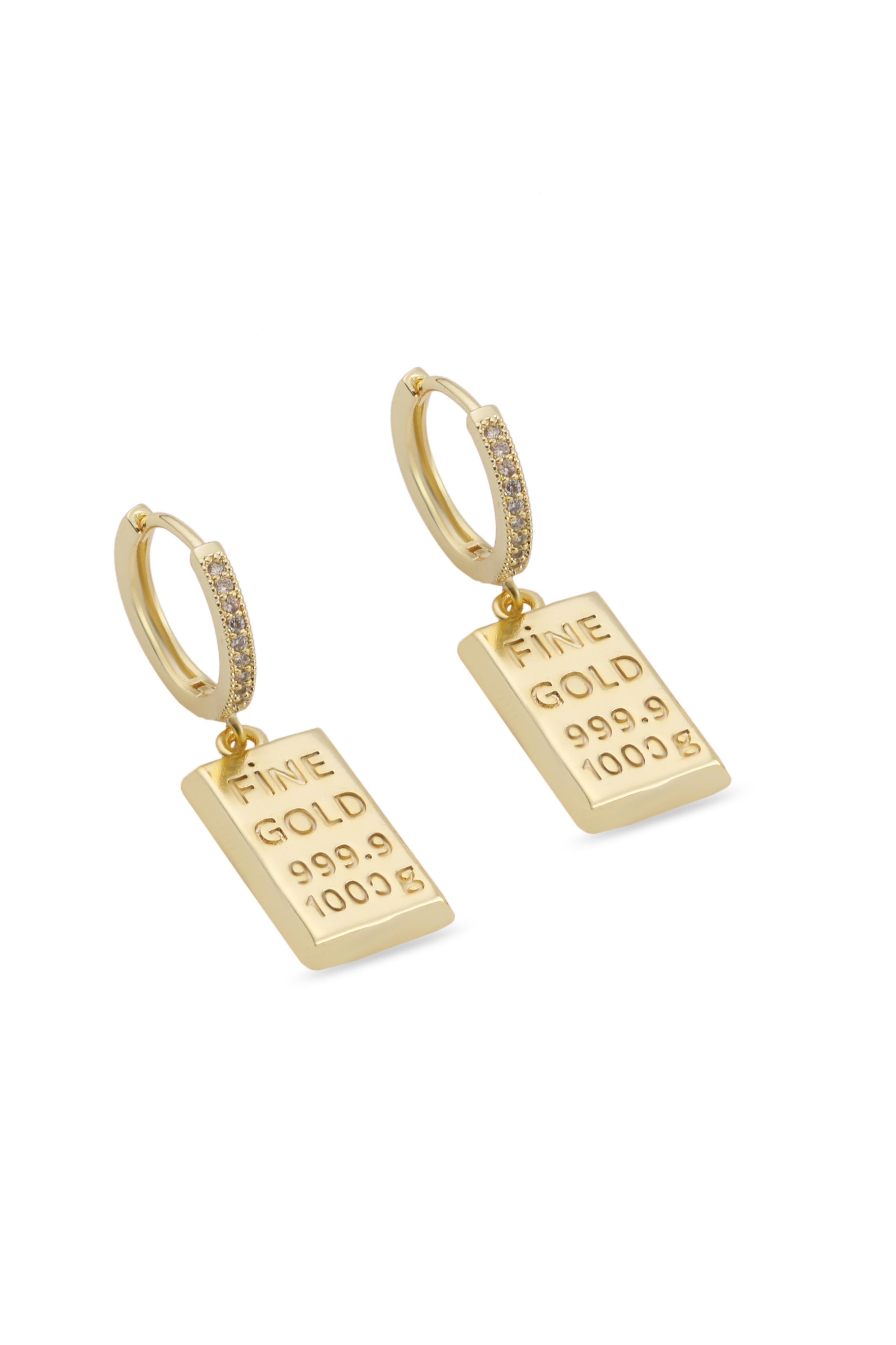 VIP Külçe Küpe Gold