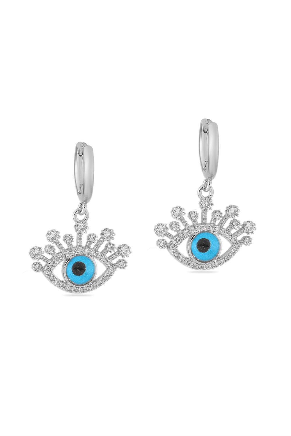 VIP Taşlı Küpe Silver
