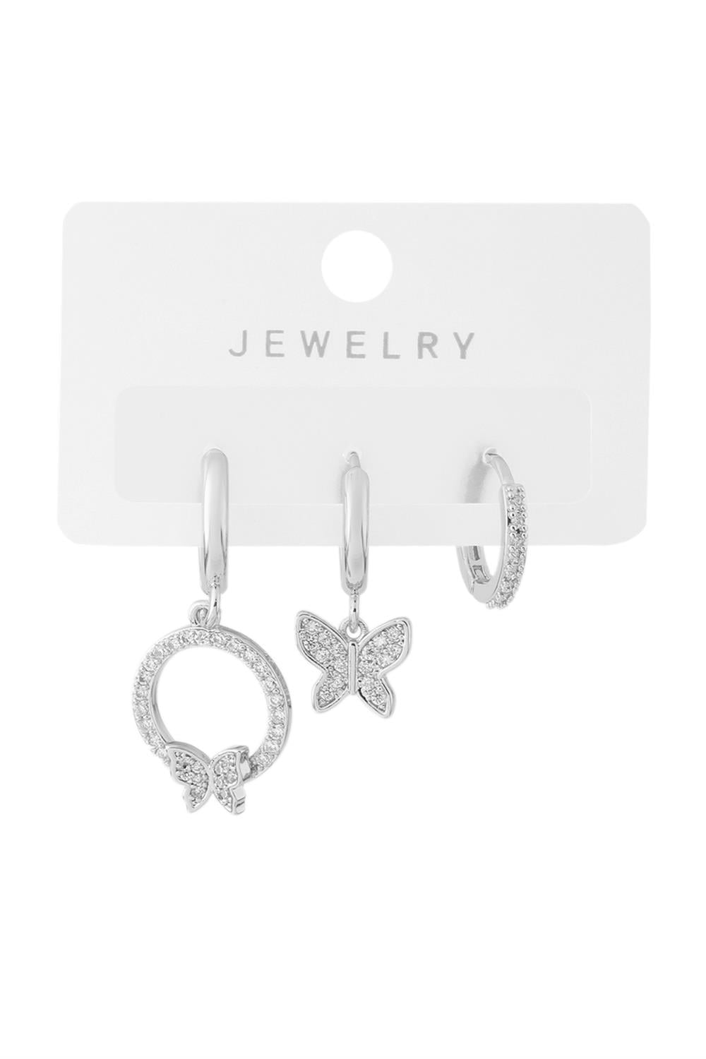 Vip Üçlü Küpe Silver