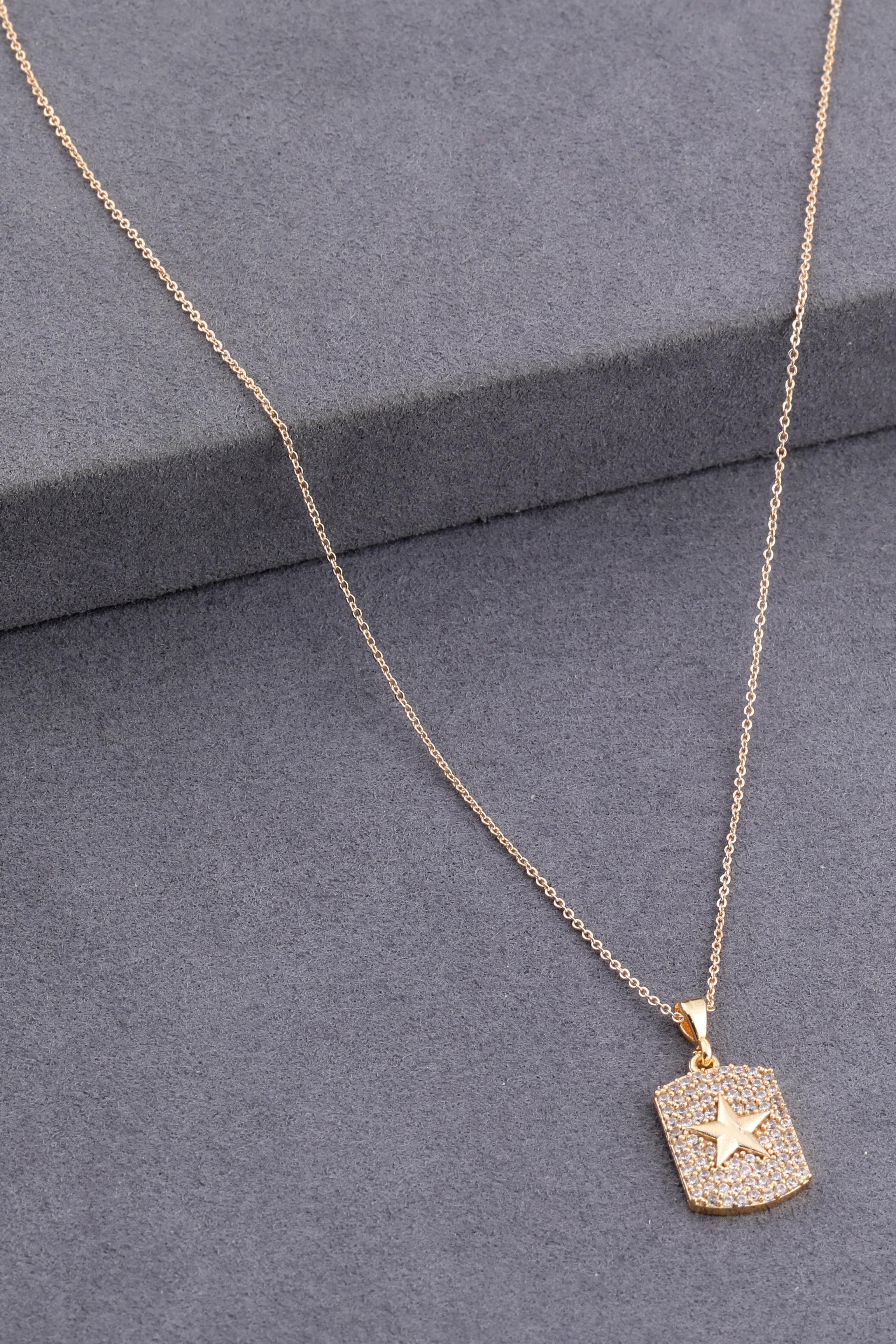 Zirkon Kolye Gold
